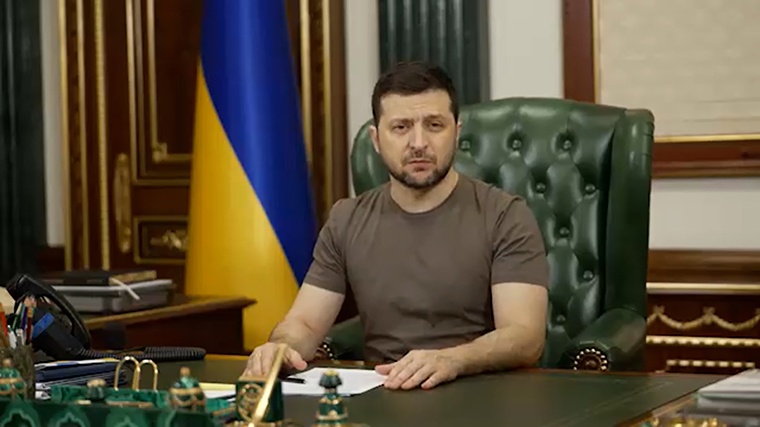 Ukraine's President Volodymyr Zelensky.