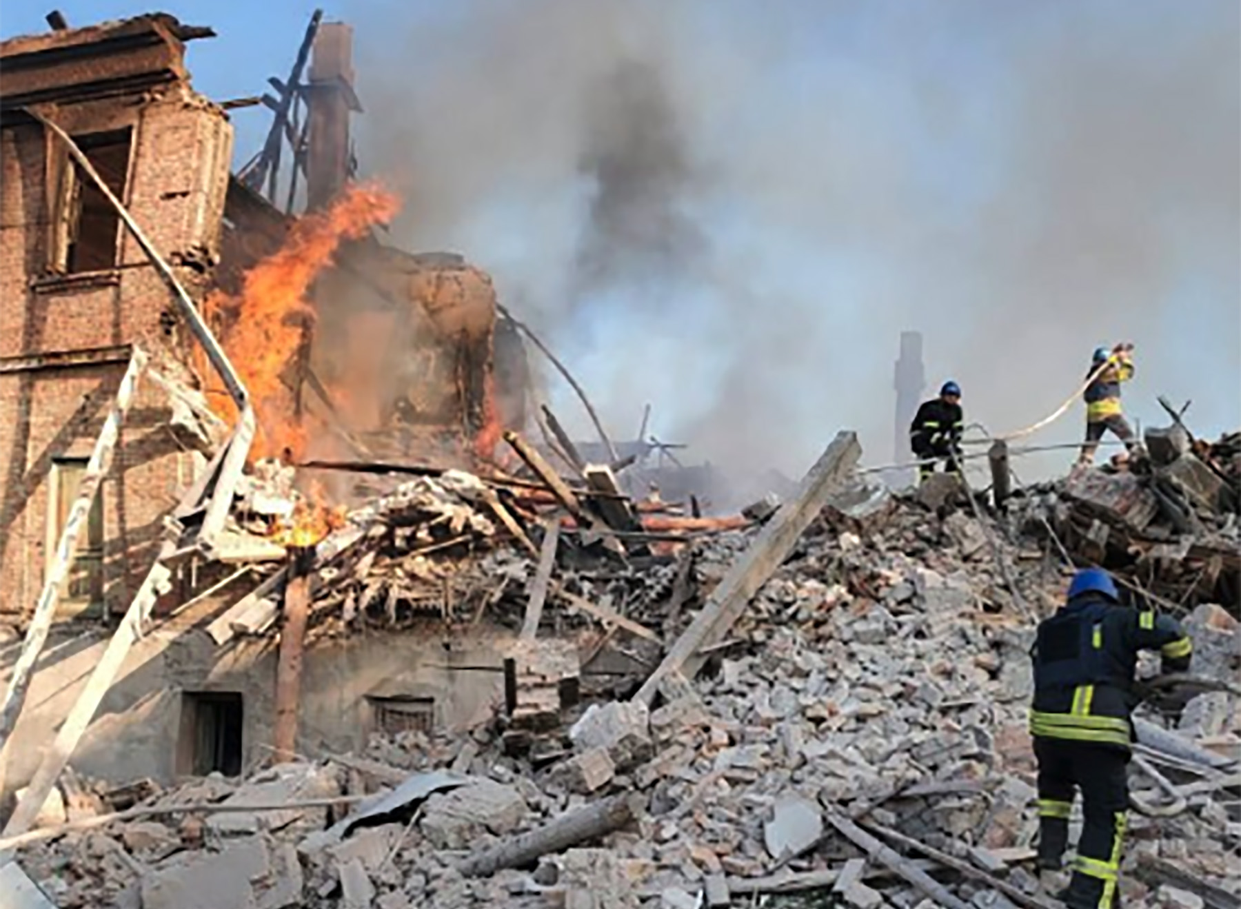 Higher casualties feared immediately after faculty shelter in Ukraine bombed