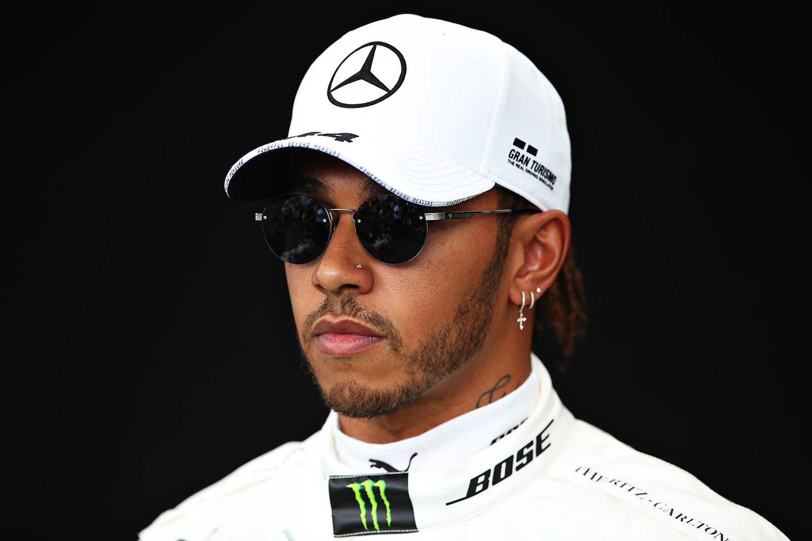 Lewis Hamilton poses for a photo ahead of the F1 Grand Prix of Australia on Thursday, March 12, in Melbourne.