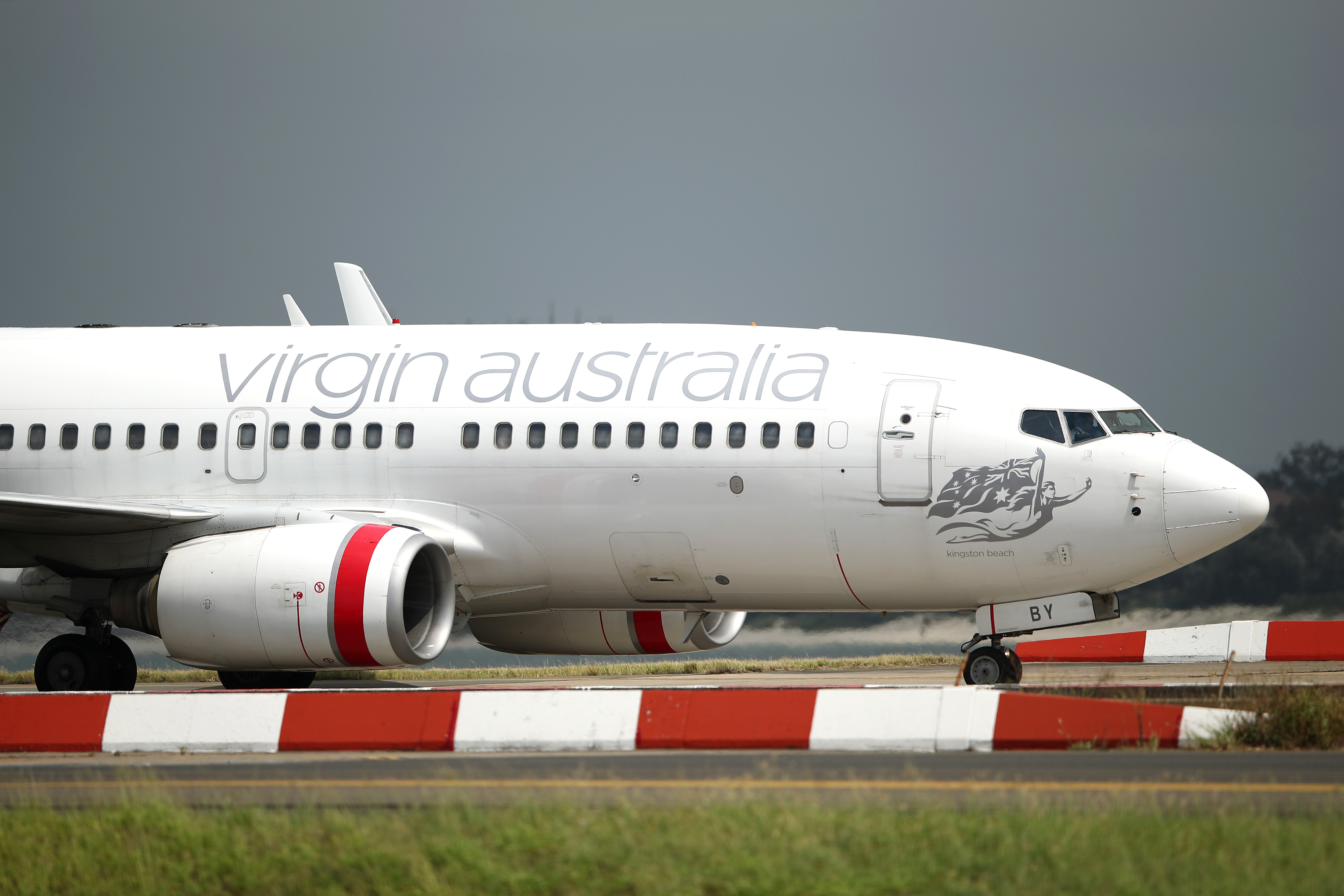 A Virgin Australia plane at Sydney Airport on March 14, 2019.