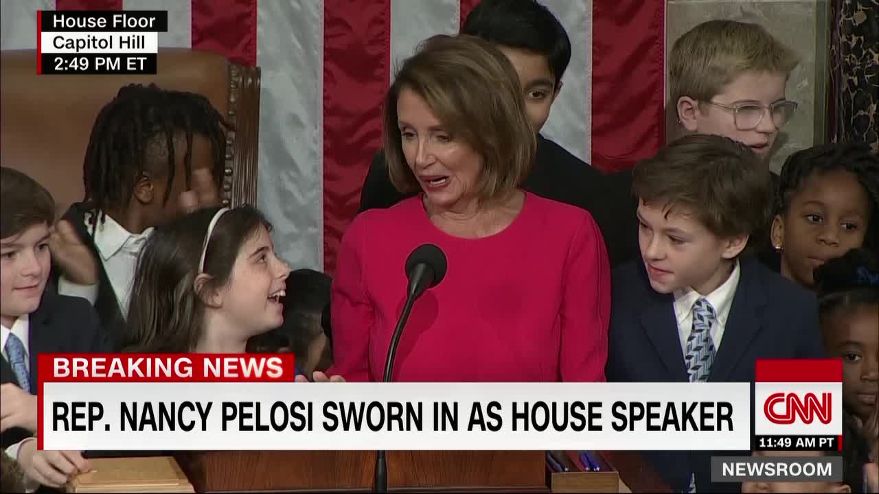 Nancy Pelosi Takes The Oath Of Office