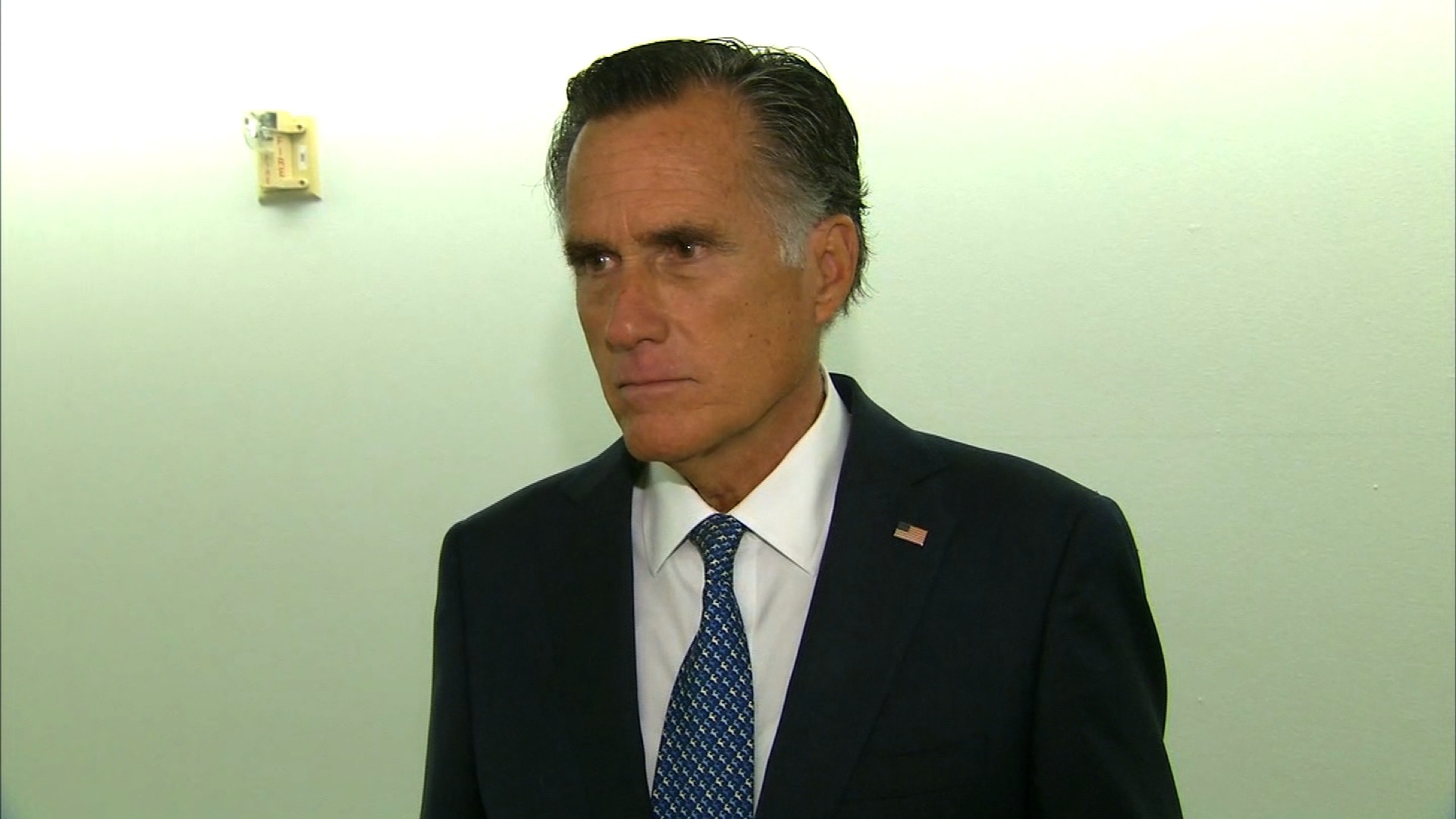 Republican Sen. Mitt Romney speaks in Washington, DC, on September 22.