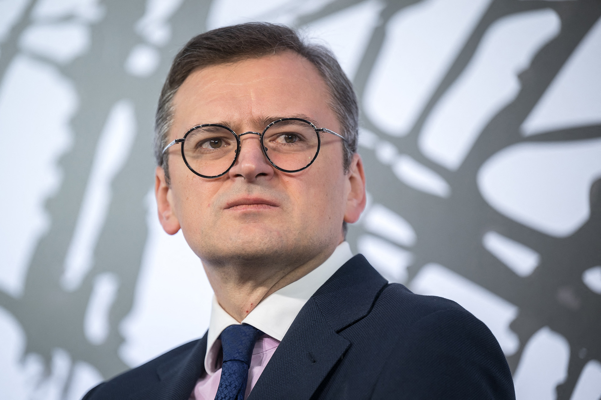 Ukraine's Foreign Minister Dmytro Kuleba attends the World Economic Forum (WEF) meeting in Davos, Switzerland, on January 18.