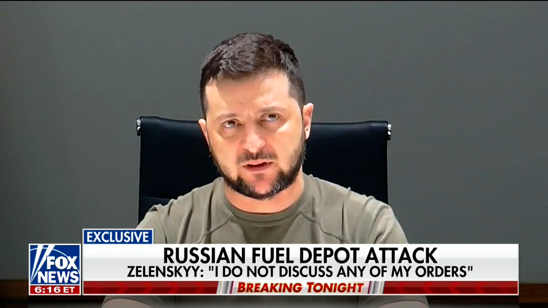 Ukrainian President Volodymyr Zelensky spoke in a taped interview with Fox News on Friday April 1. 