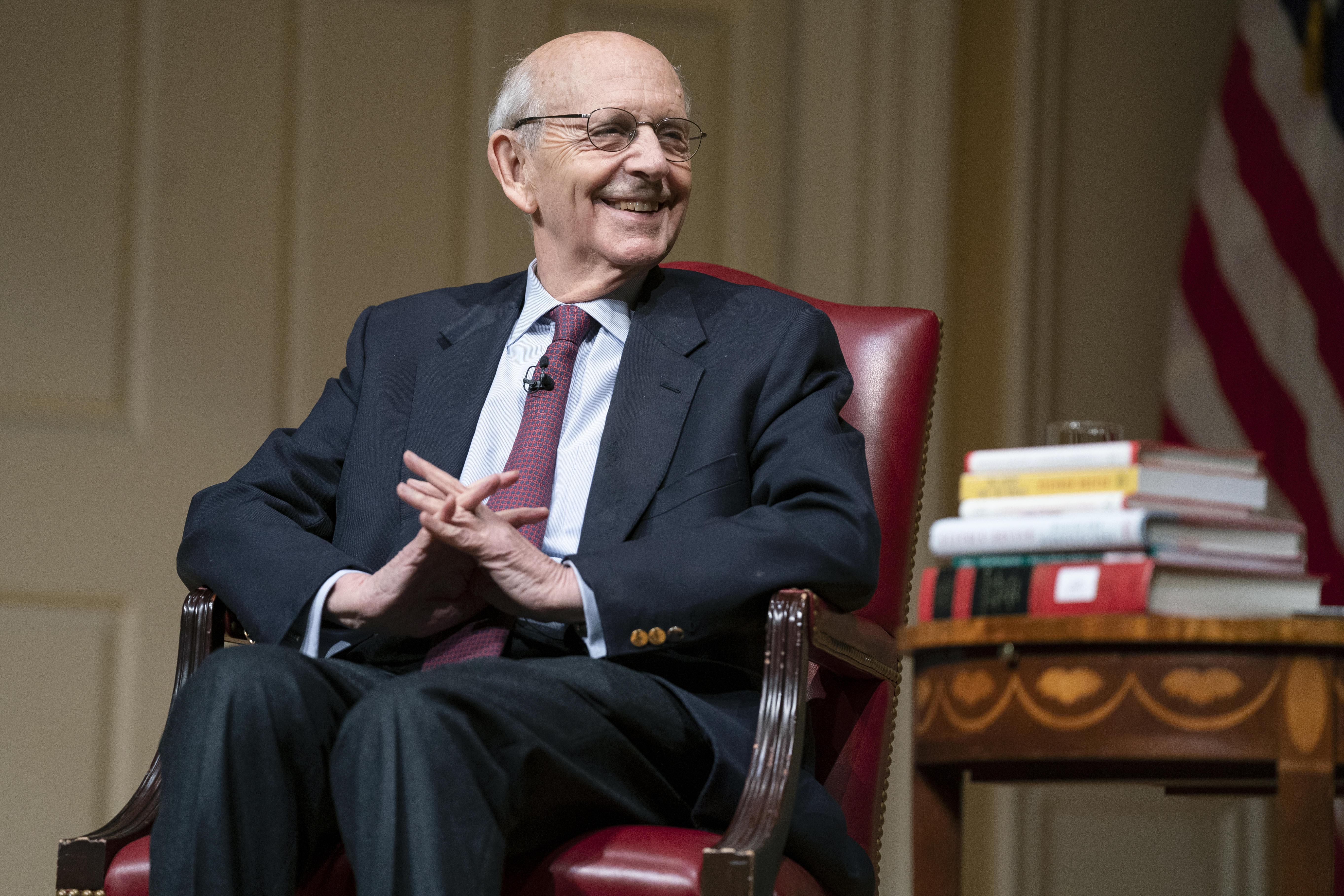 Justice Stephen Breyer attends an event at the Library of Congress on February 17, in Washington, DC. 