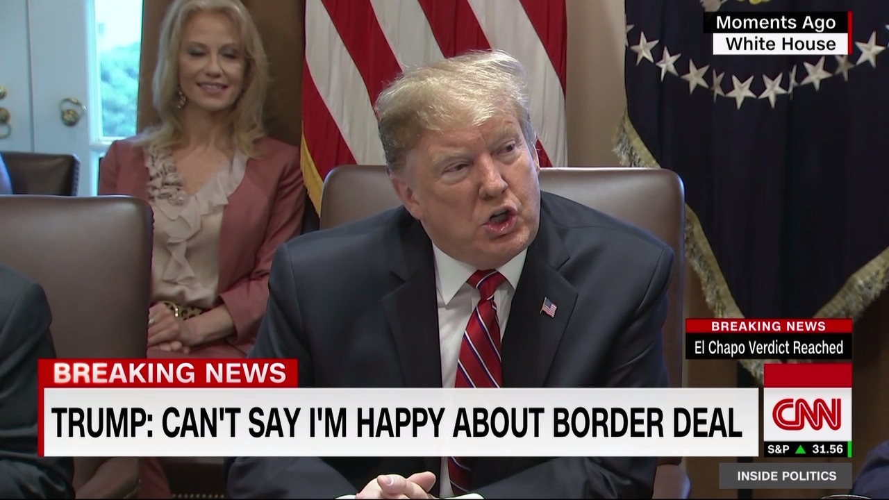 Trump Says He's Not Happy About The Border Deal