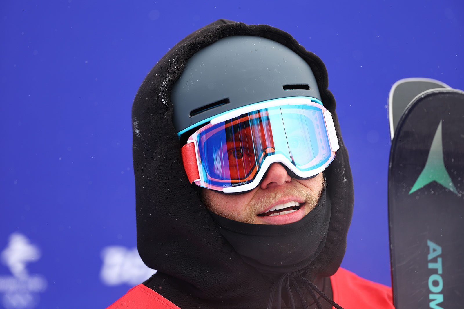 Gus Kenworthy waits for his score to come in during halfpipe qualification on February 17.
