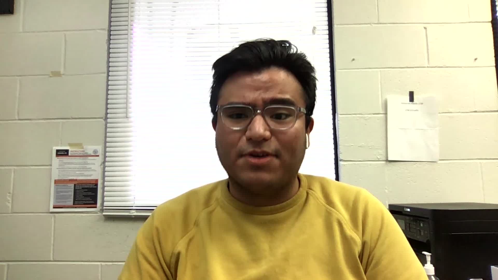 Kevin Jaques, communications director for HRSupport, speaks during an interview on November 20.