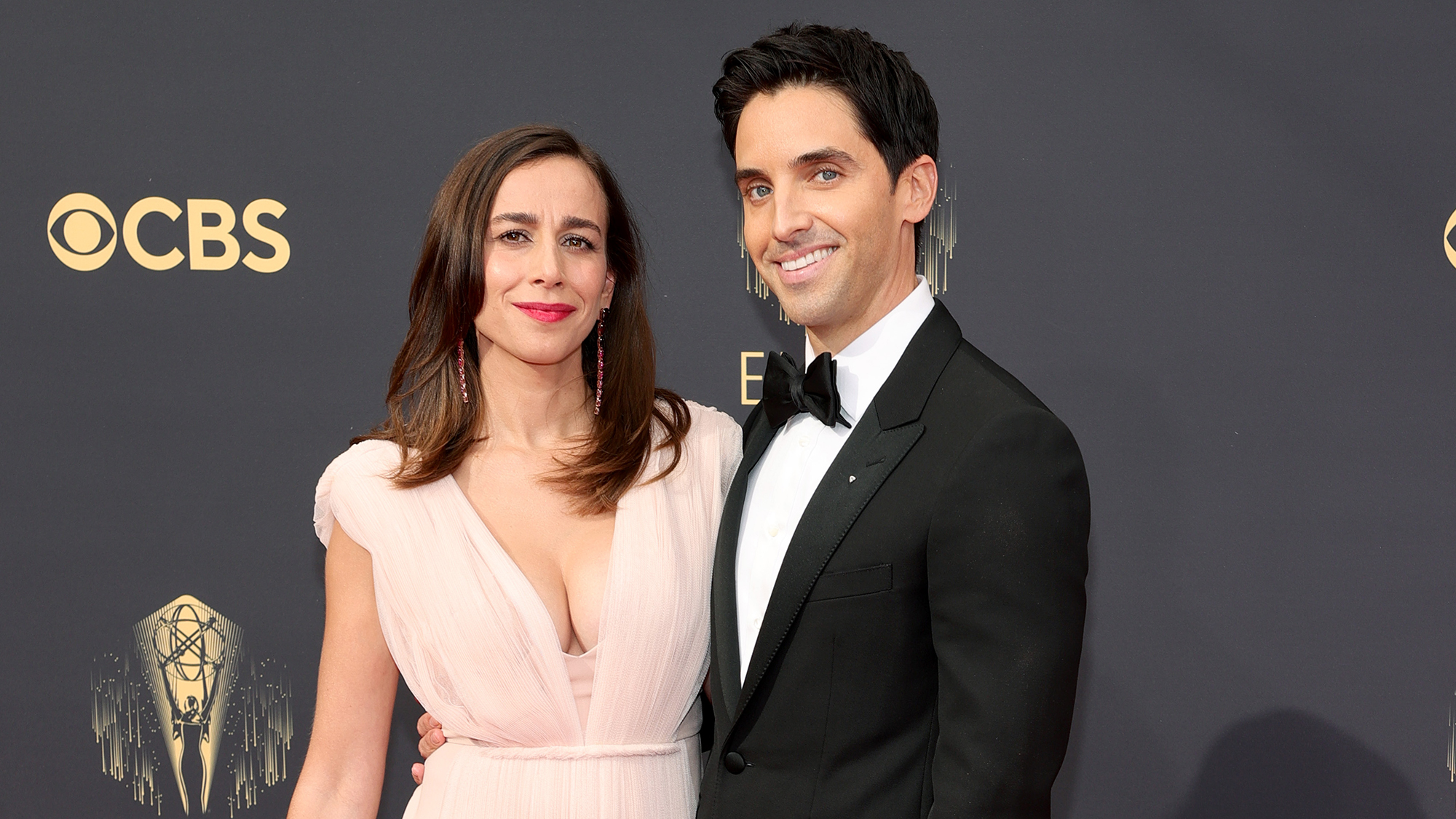 Lucia Aniello and Paul W. Downs attend the 73rd Primetime Emmy Awards. 