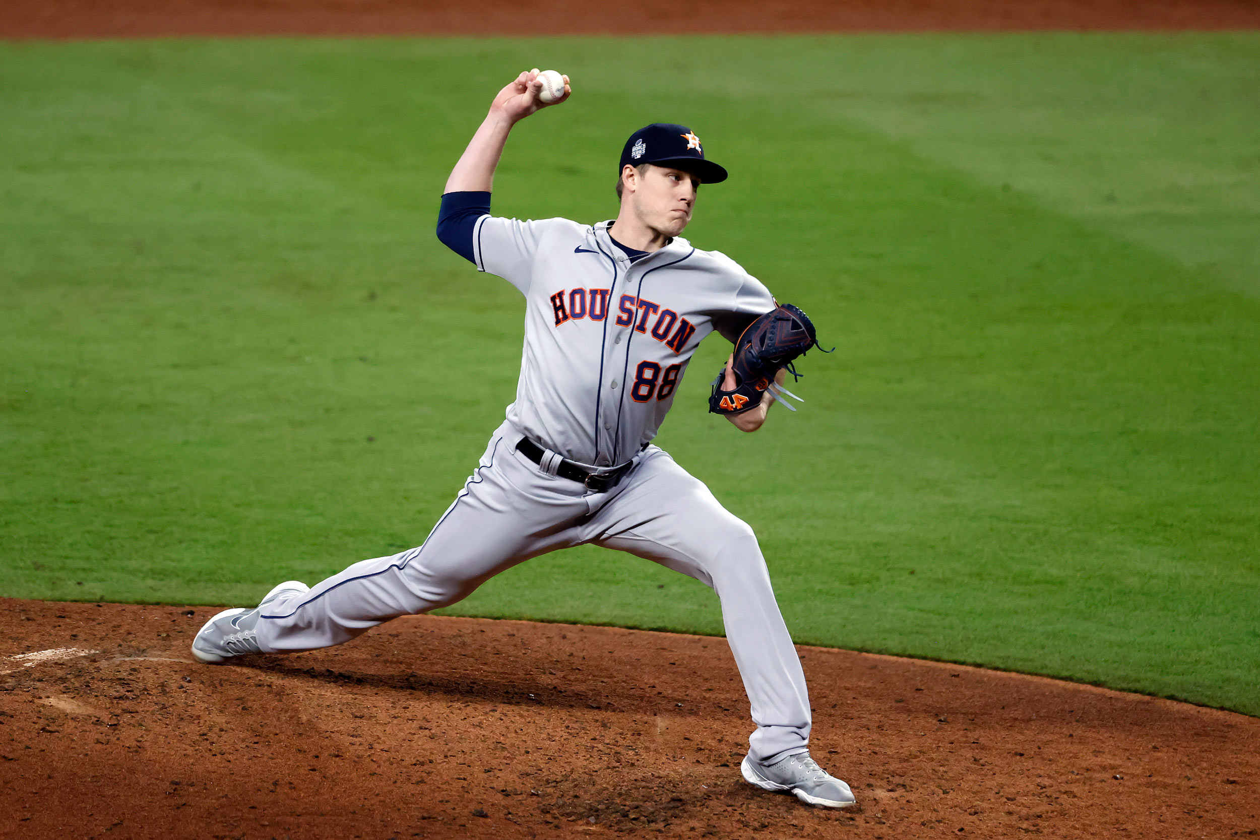 Phil Maton of the Astros delivers a pitch during the sixth inning.