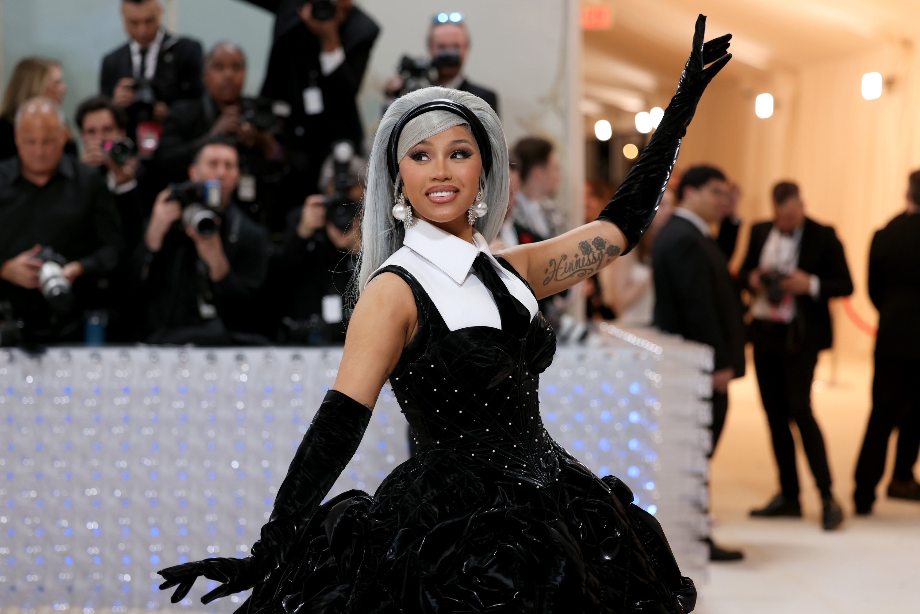 Cardi B's Met Gala carpet appearance included an outfit change.