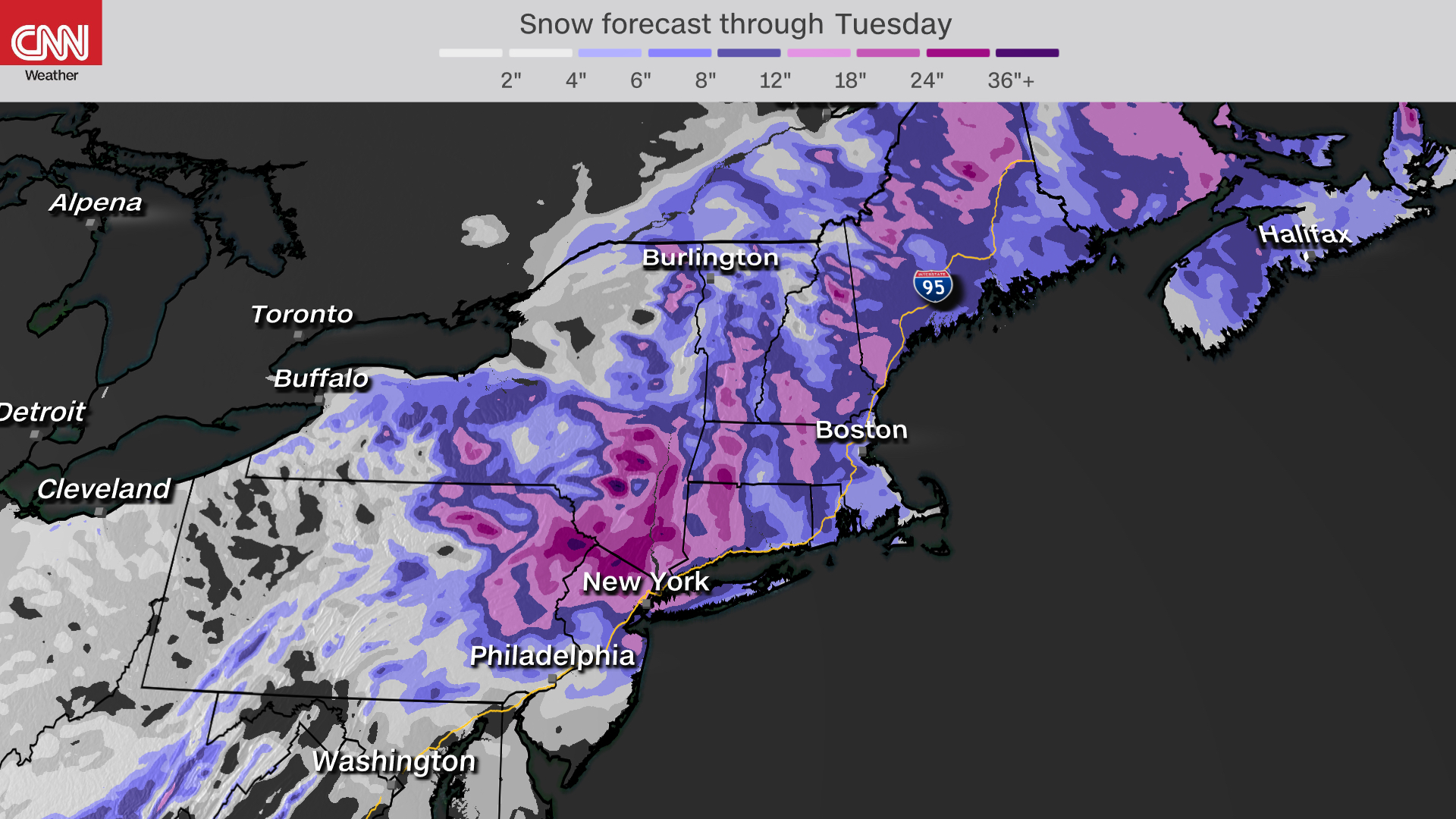 new york snow totals so far