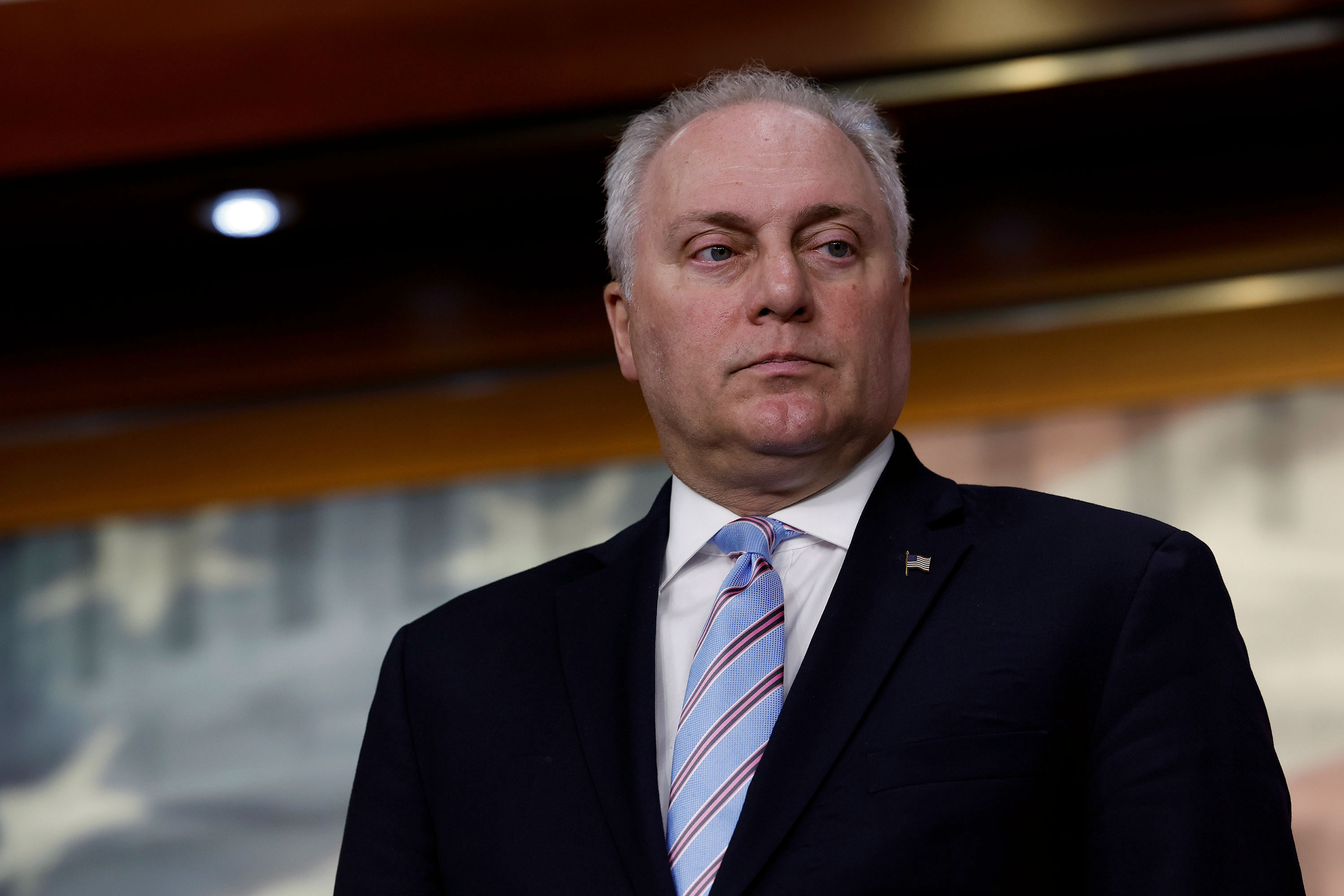 Rep. Steve Scalise listens during a news conference in the US Capitol in June 2022.