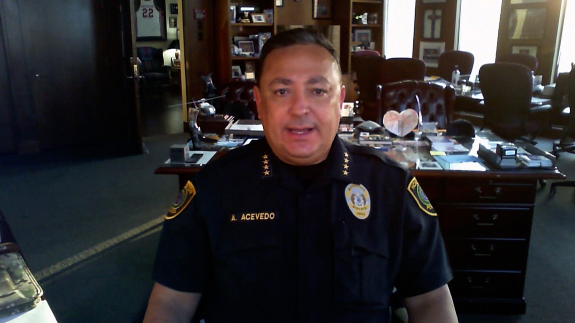 Houston Police Chief Art Acevedo speaks with CNN on Tuesday, March 9. 