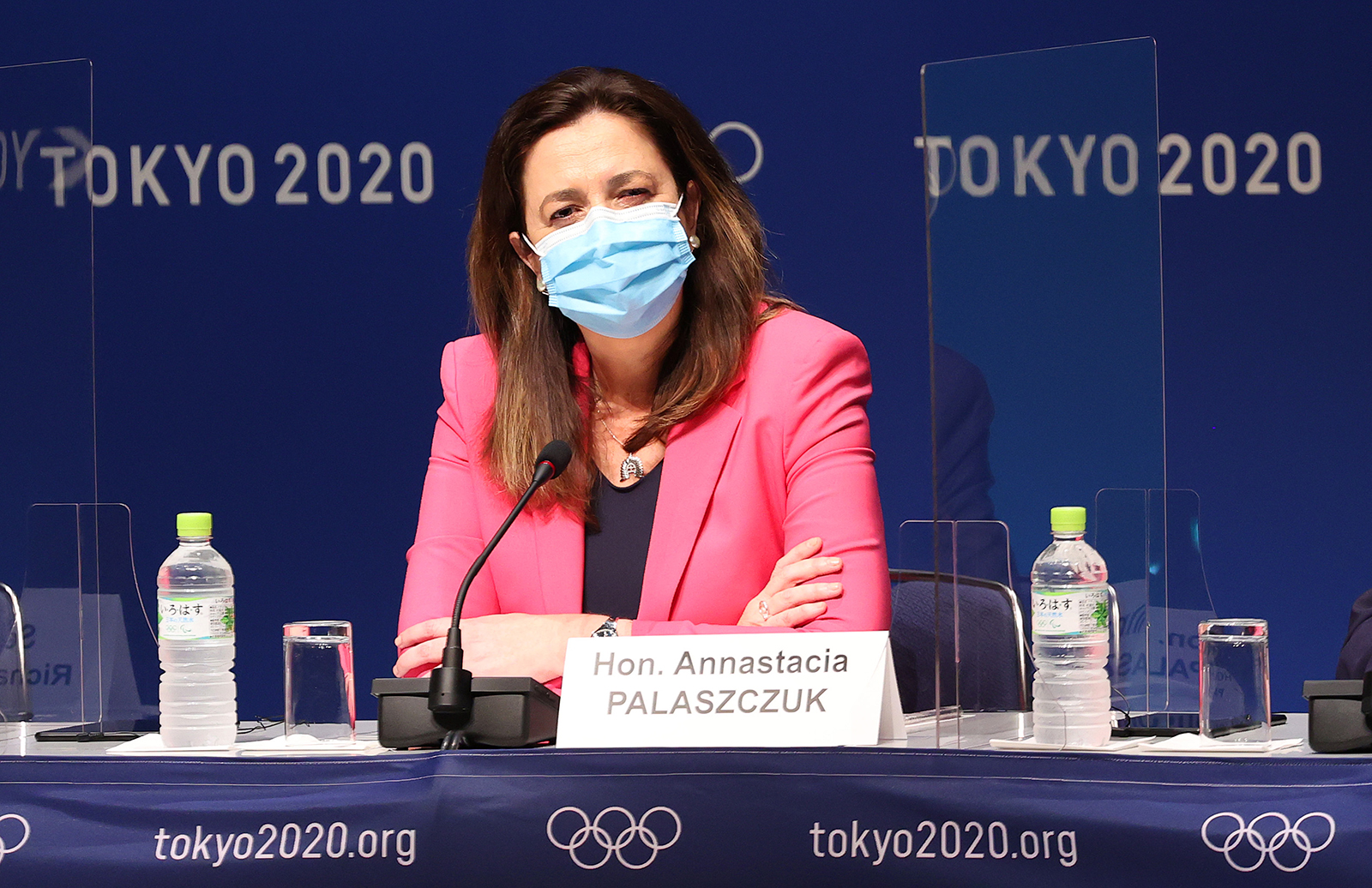 Queensland Premier Annastacia Palaszczuk during the IOC news conference ahead of the Tokyo 2020 Olympic Games on July 21, in Tokyo, Japan. 