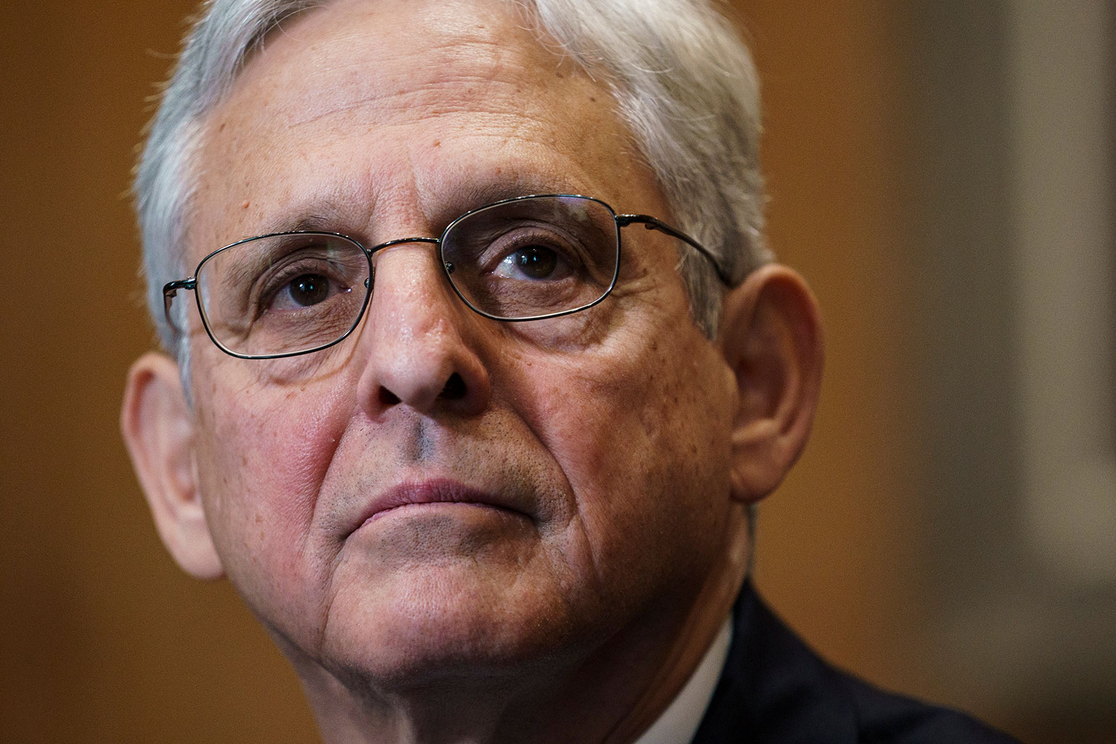 Attorney General Merrick Garland attends a news conference in Washington, DC, on October 20. 
