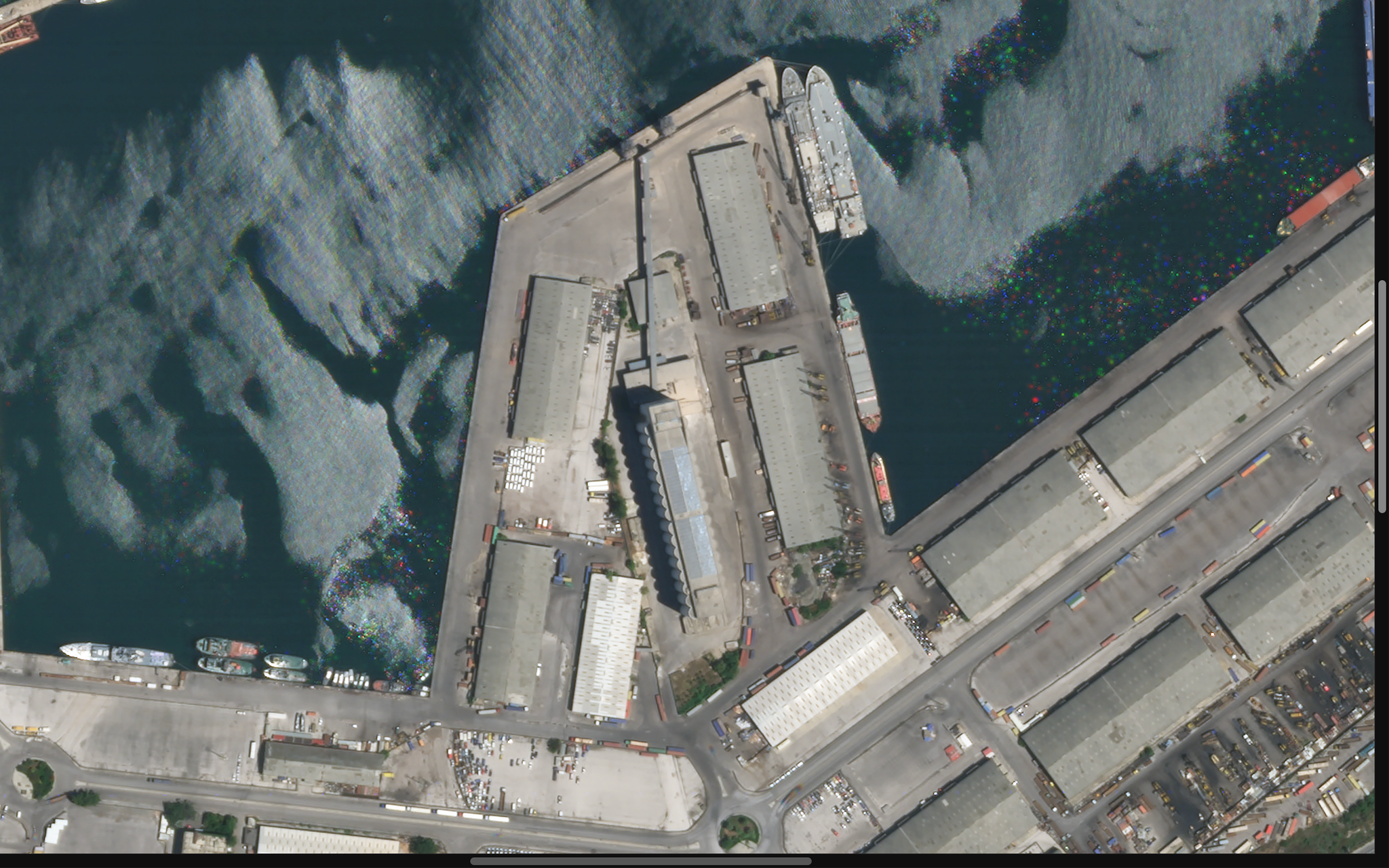 Satellite images May 31. Planet Labs, Inc., Before explosion (Beirut)