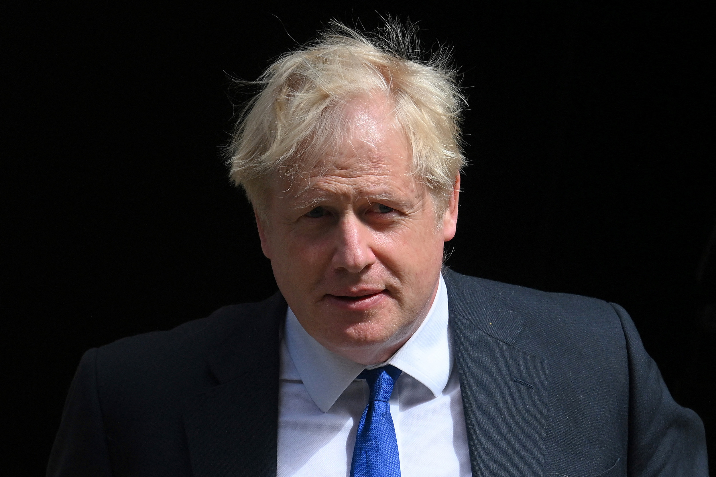 Britain's Prime Minister Boris Johnson leaves 10 Downing Street, London, on July 6.