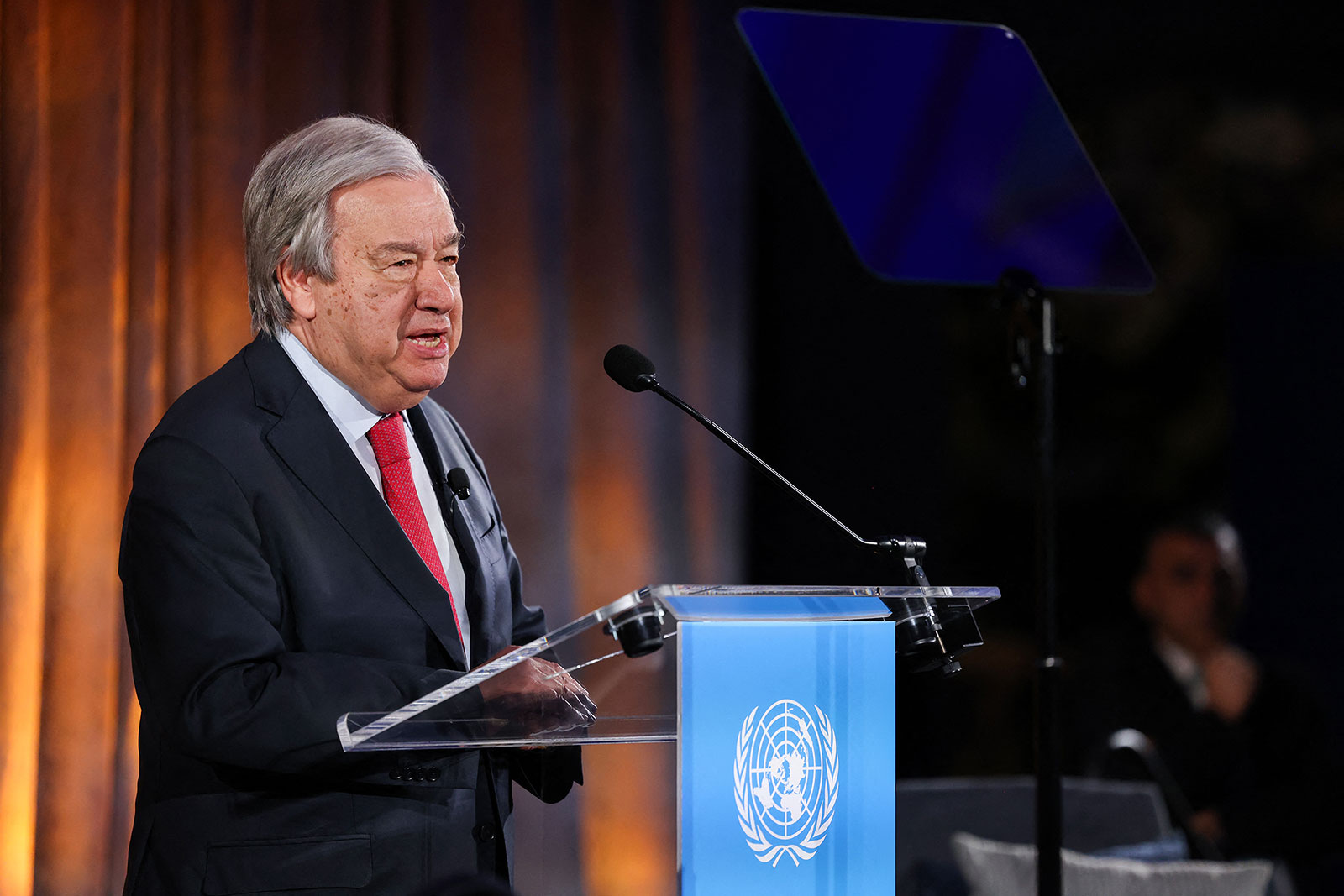 UN Secretary-General António Guterres speaks at an event in New York on June 5.