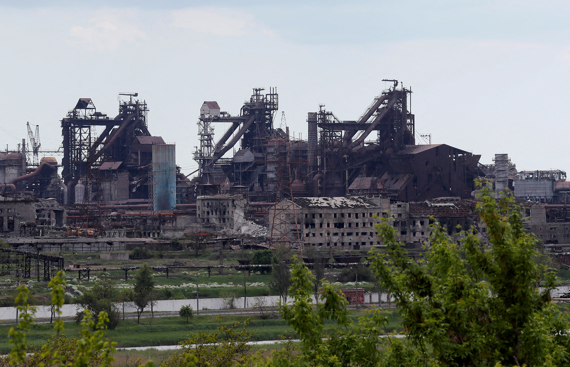 The Azovstal steel plant in Mariupol, Ukraine, on May 15. 