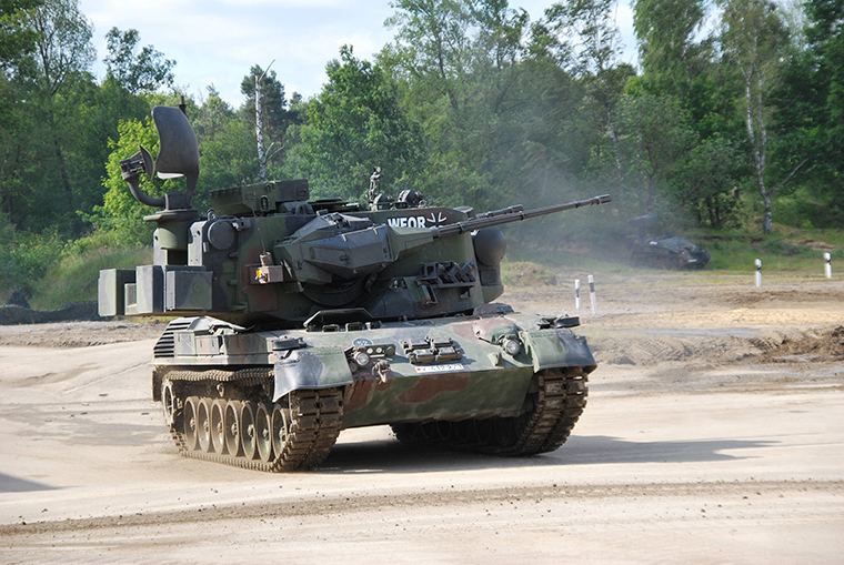 Germany will provide Gepard anti-aircraft systems, similar to the one seen here. 