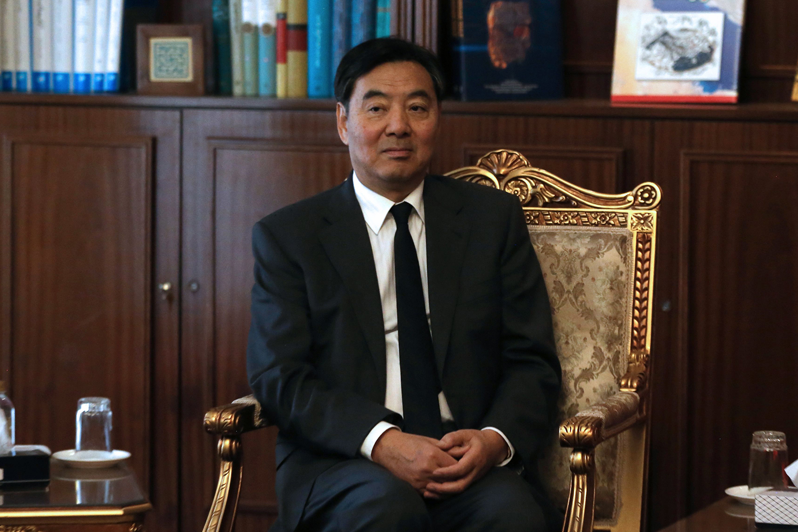 Zhai Jun during a meeting in Tehran on October 22, 2019. 