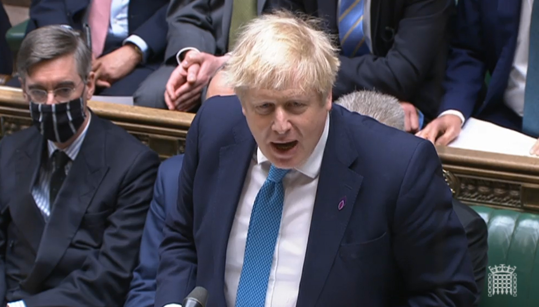 Prime Minister Boris Johnson speaks during Prime Minister's Questions in the House of Commons, London, on January 26.