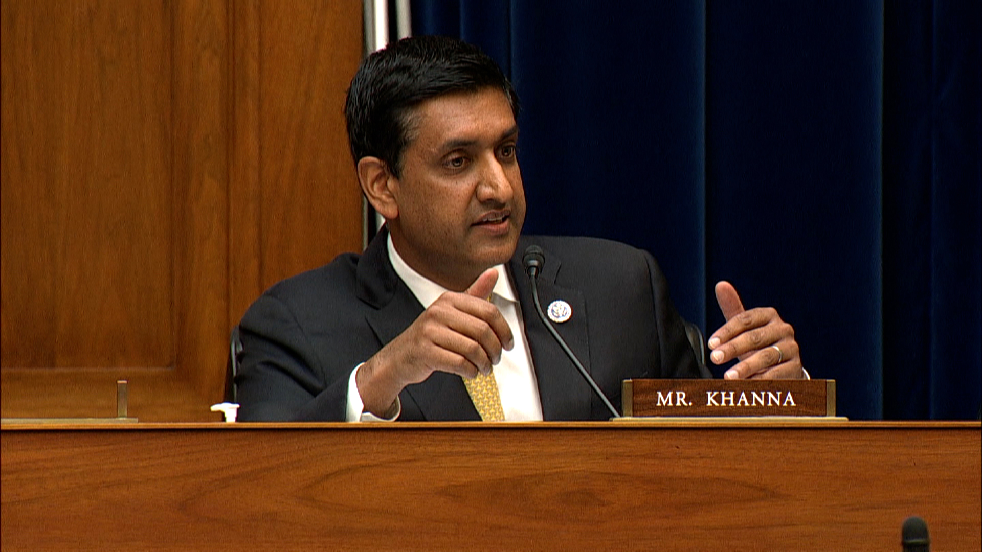Democratic Rep. Ro Khanna speaks on Capitol Hill on Thursday, October 28. 