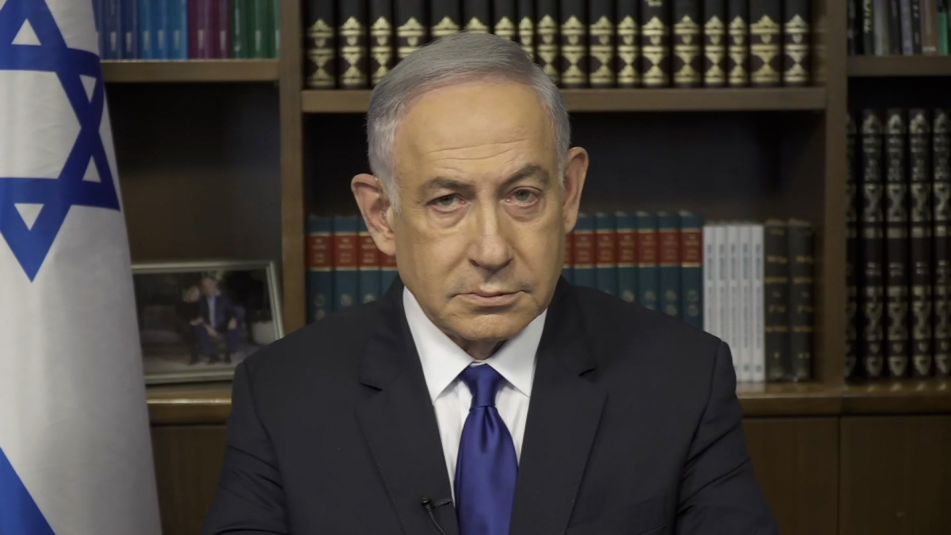 Israeli Prime Minister Benjamin Netanyahu during a CNN interview on March 17.