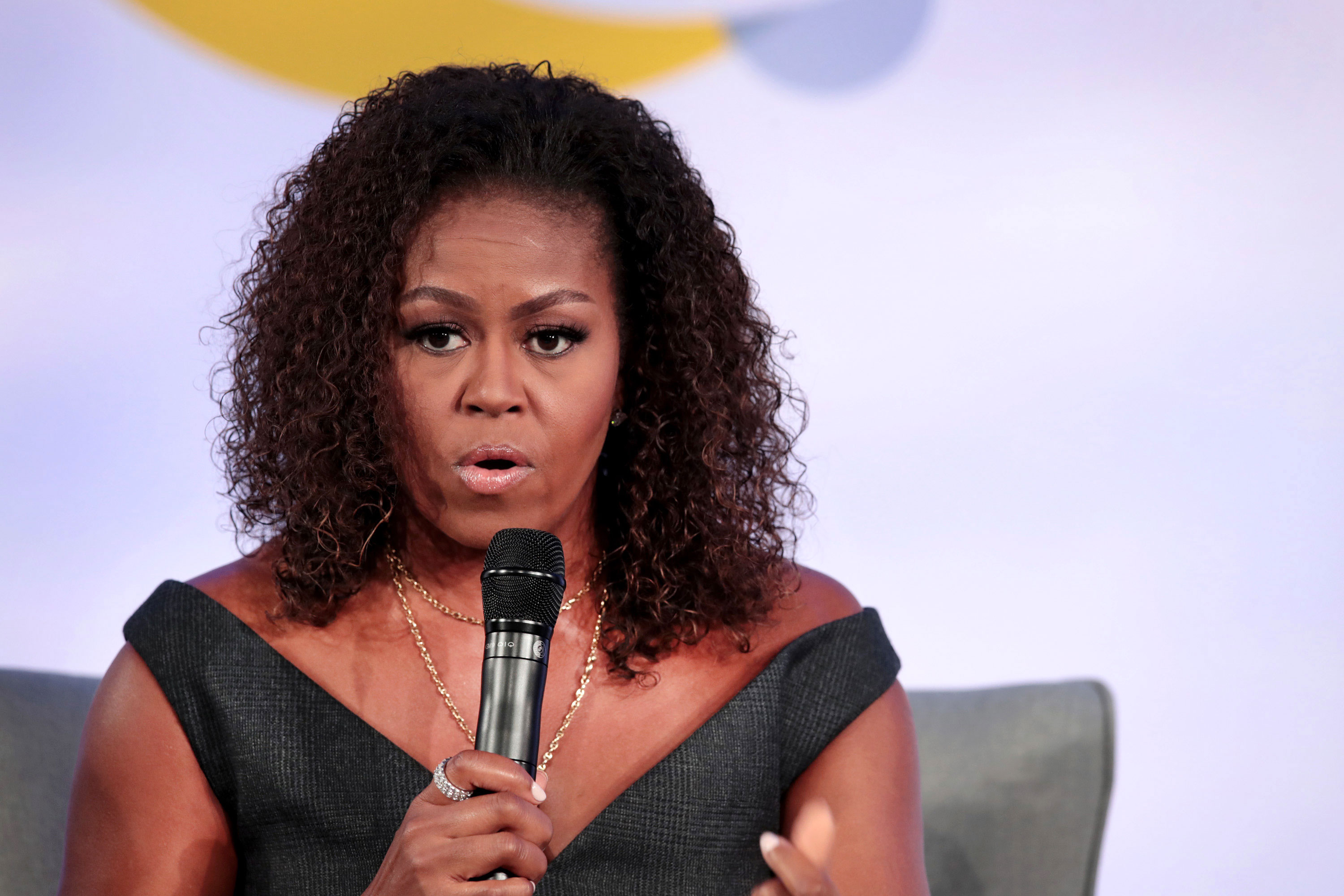 Former first lady Michelle Obama speaks at the Obama Foundation Summit at Illinois Institute of Technology in Chicago, Illinois, in 2019.