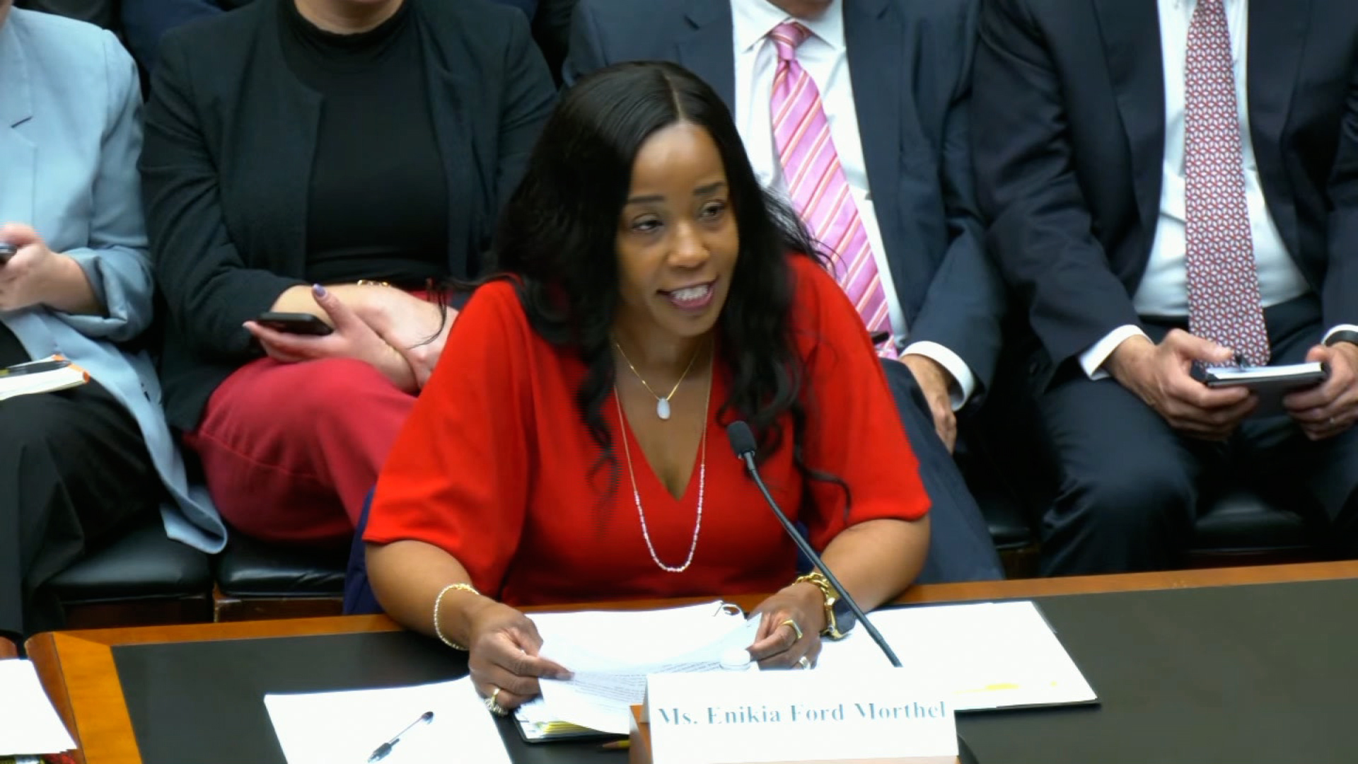 Enikia Ford Morthel, superintendent of the Berkeley Unified School District in California, testifies on Capitol Hill on Wednesday.
