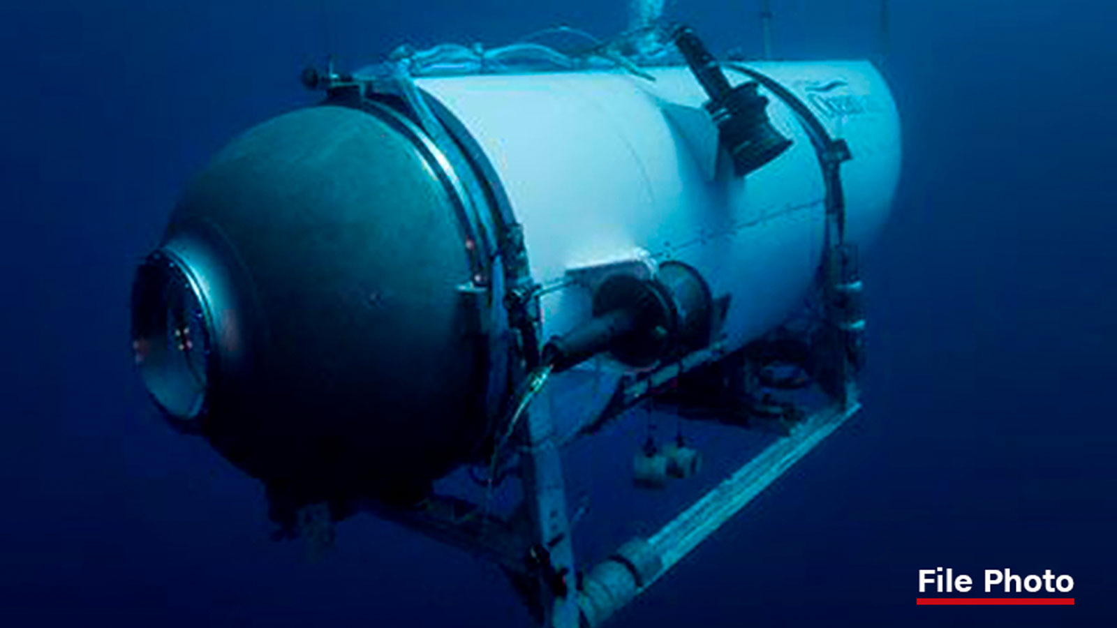 This undated photo provided by OceanGate Expeditions in June 2021 shows the company's Titan submersible. 