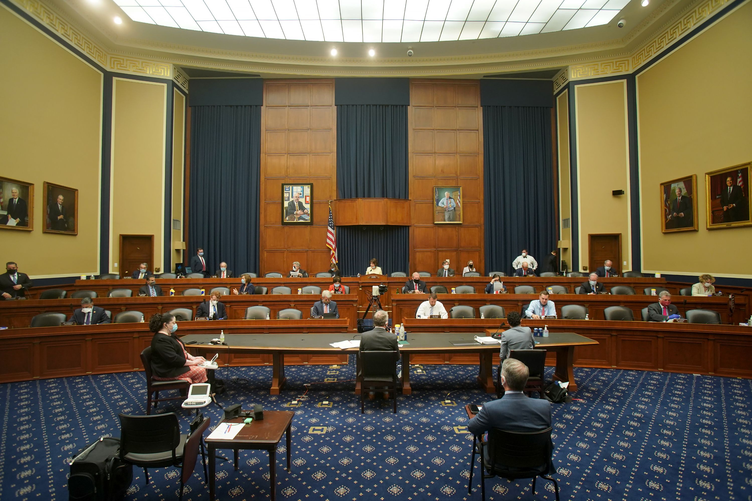 Here’s what it looks like inside the House hearing room during a pandemic