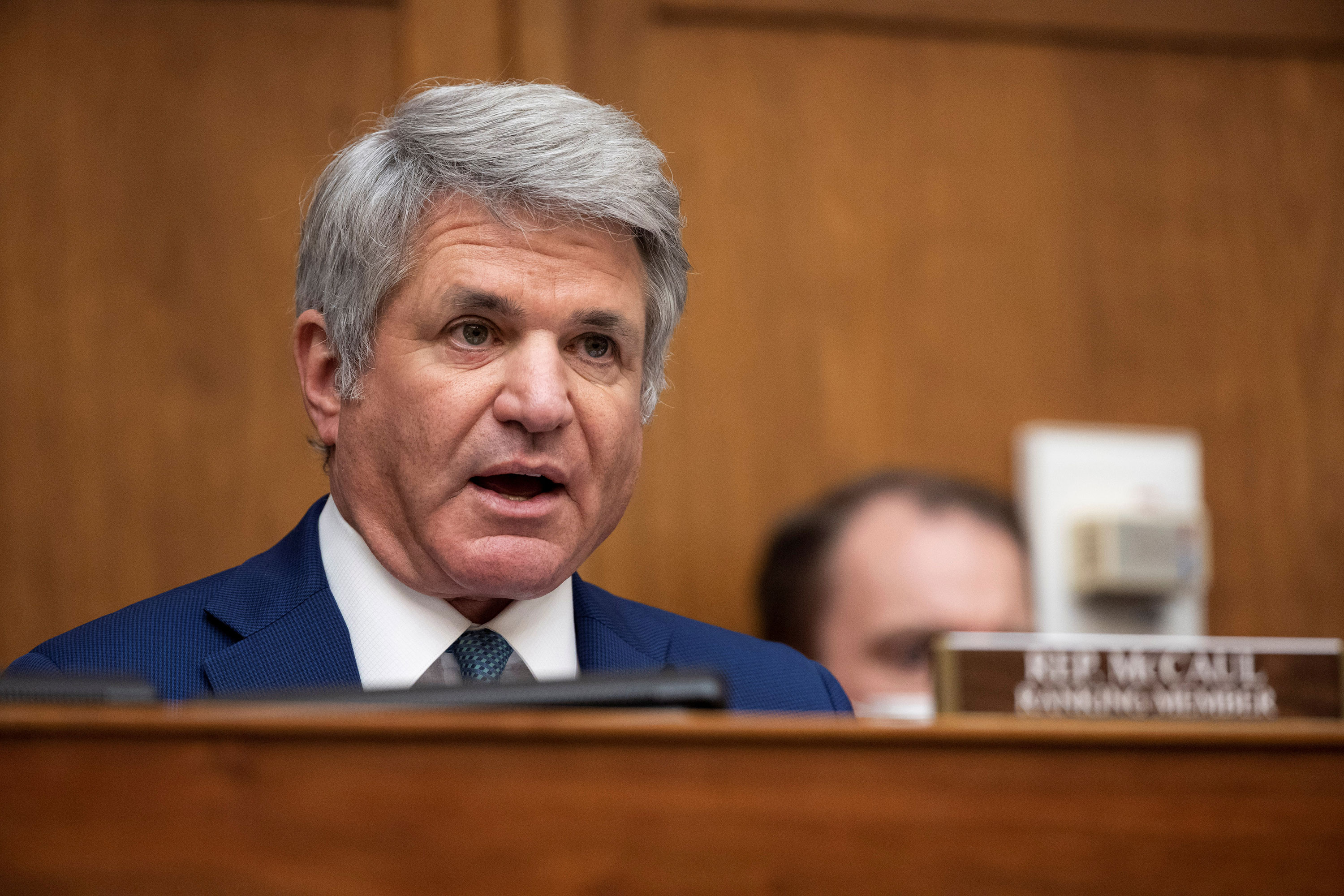 Rep. Michael McCaul speaks during a US House Foreign Affairs Committee hearing in Washington, DC, in 2021. 