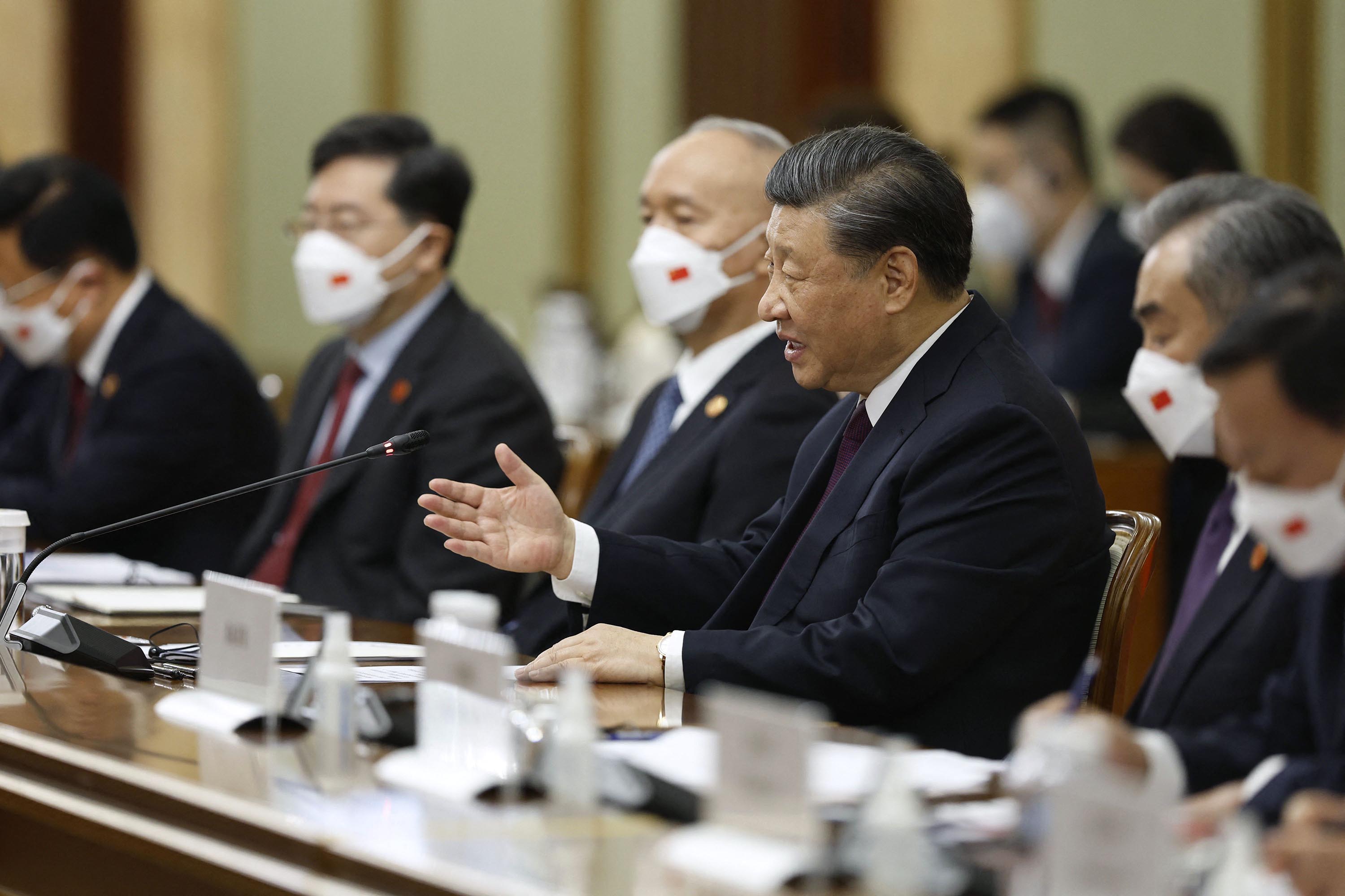 China's President Xi Jinping attends a meeting in Moscow on Tuesday, March 21. 