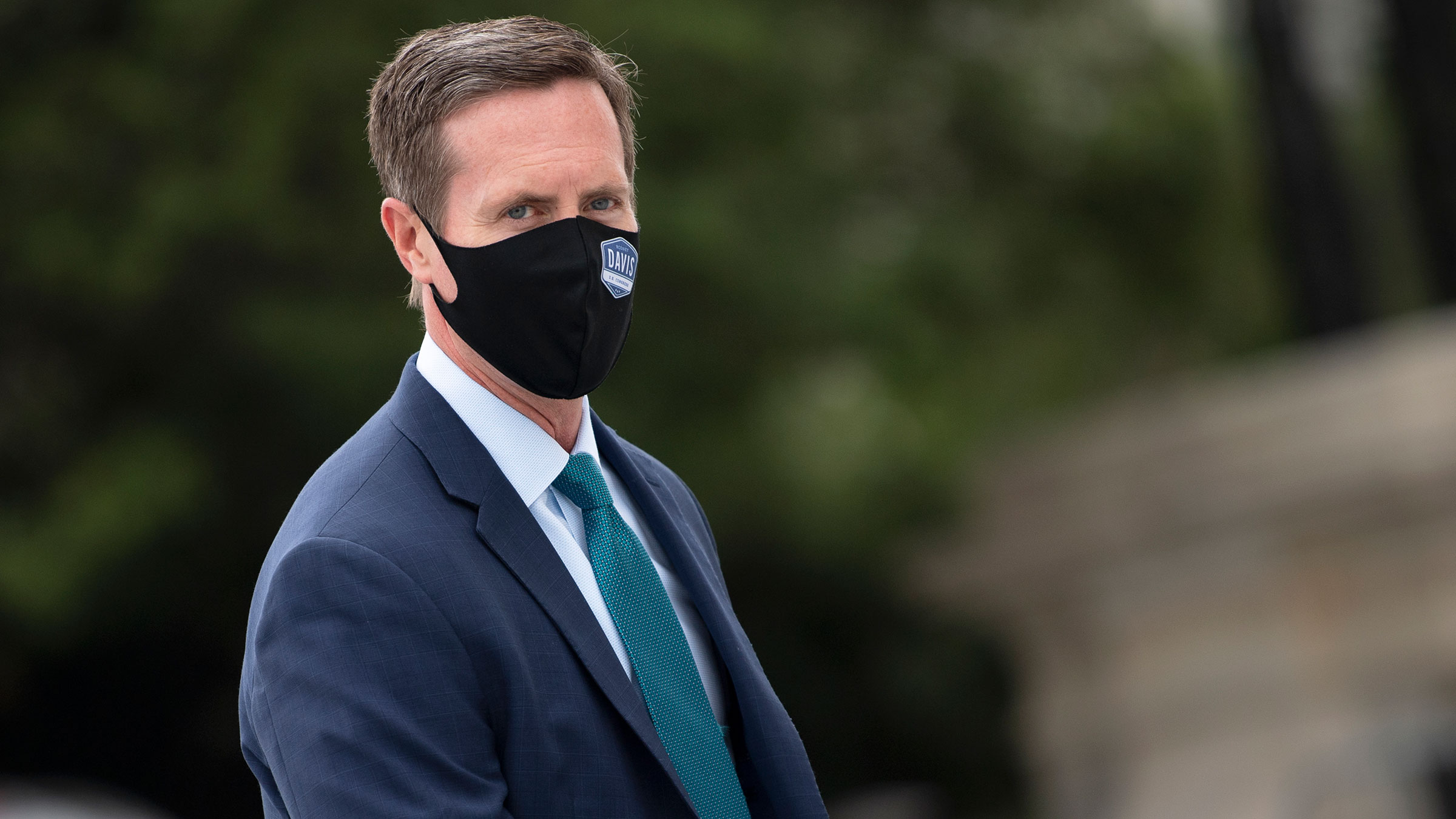Rep. Rodney Davis walks to the Capitol for a vote on September 17 in Washington, DC.