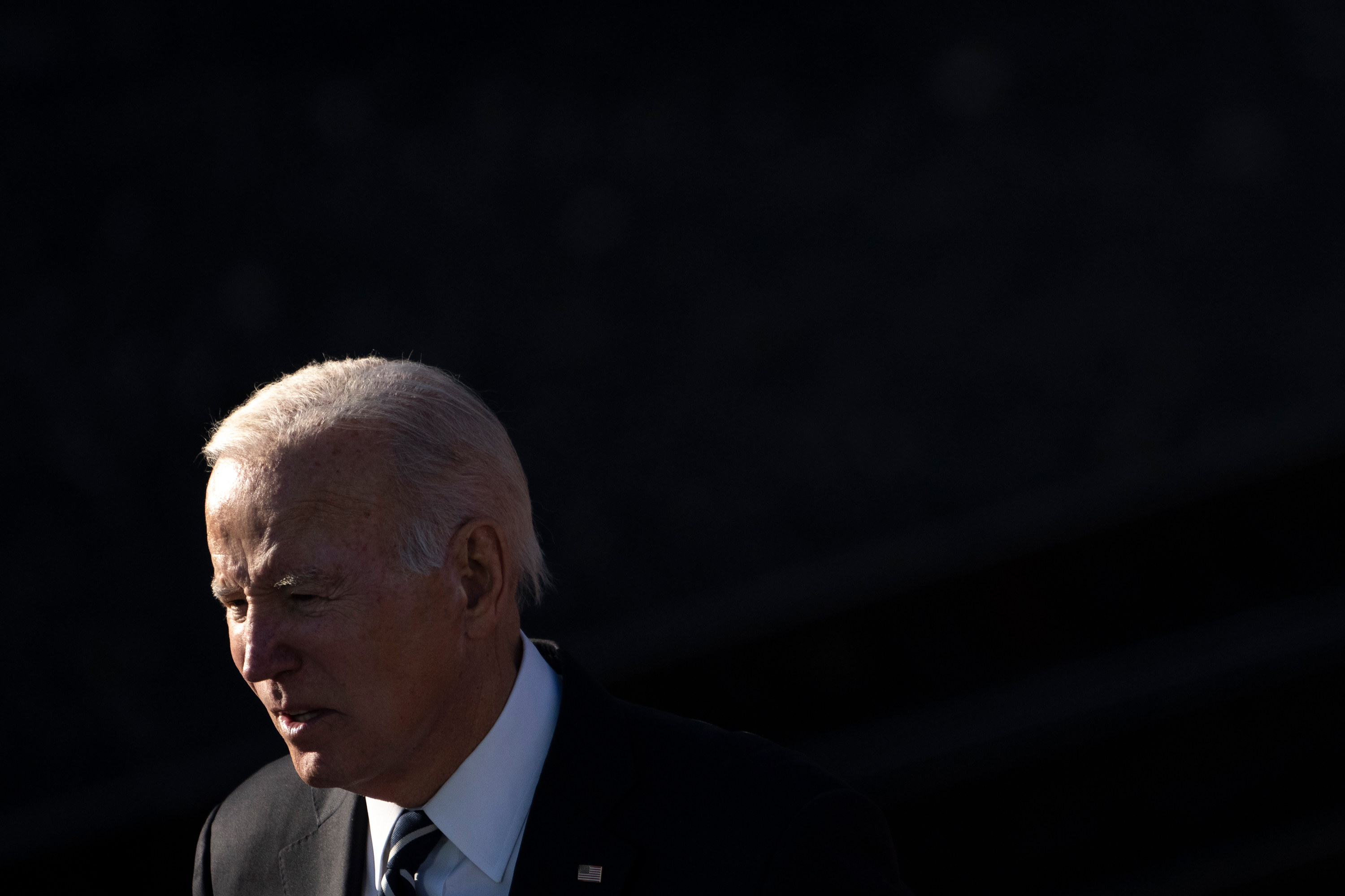US President Joe Biden speaks in Baltimore, Maryland on Monday.
