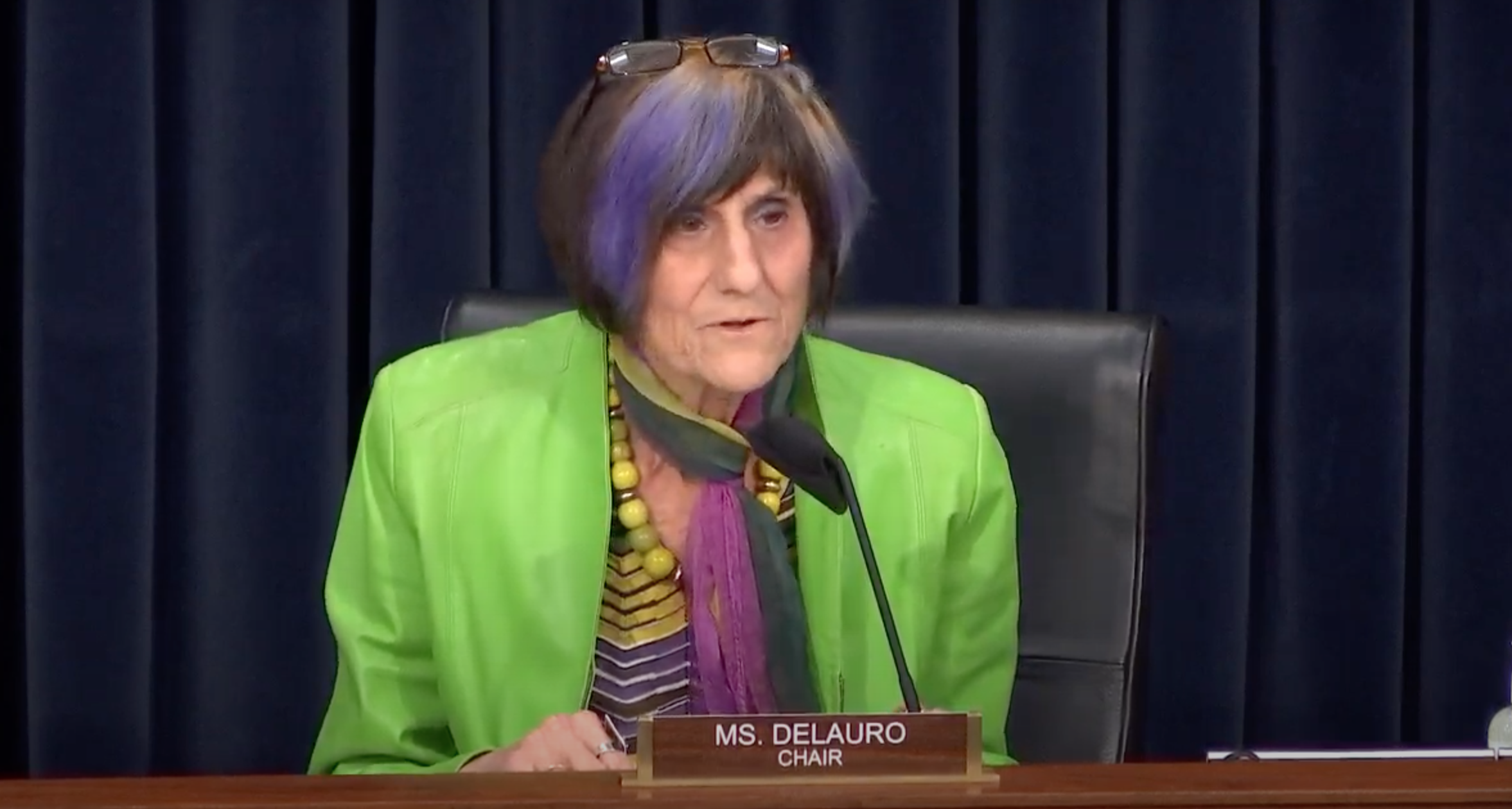 Rep. Rosa DeLauro, chair of the House Appropriations Committee, during a hearing on the country’s response to Covid-19 on May 6.