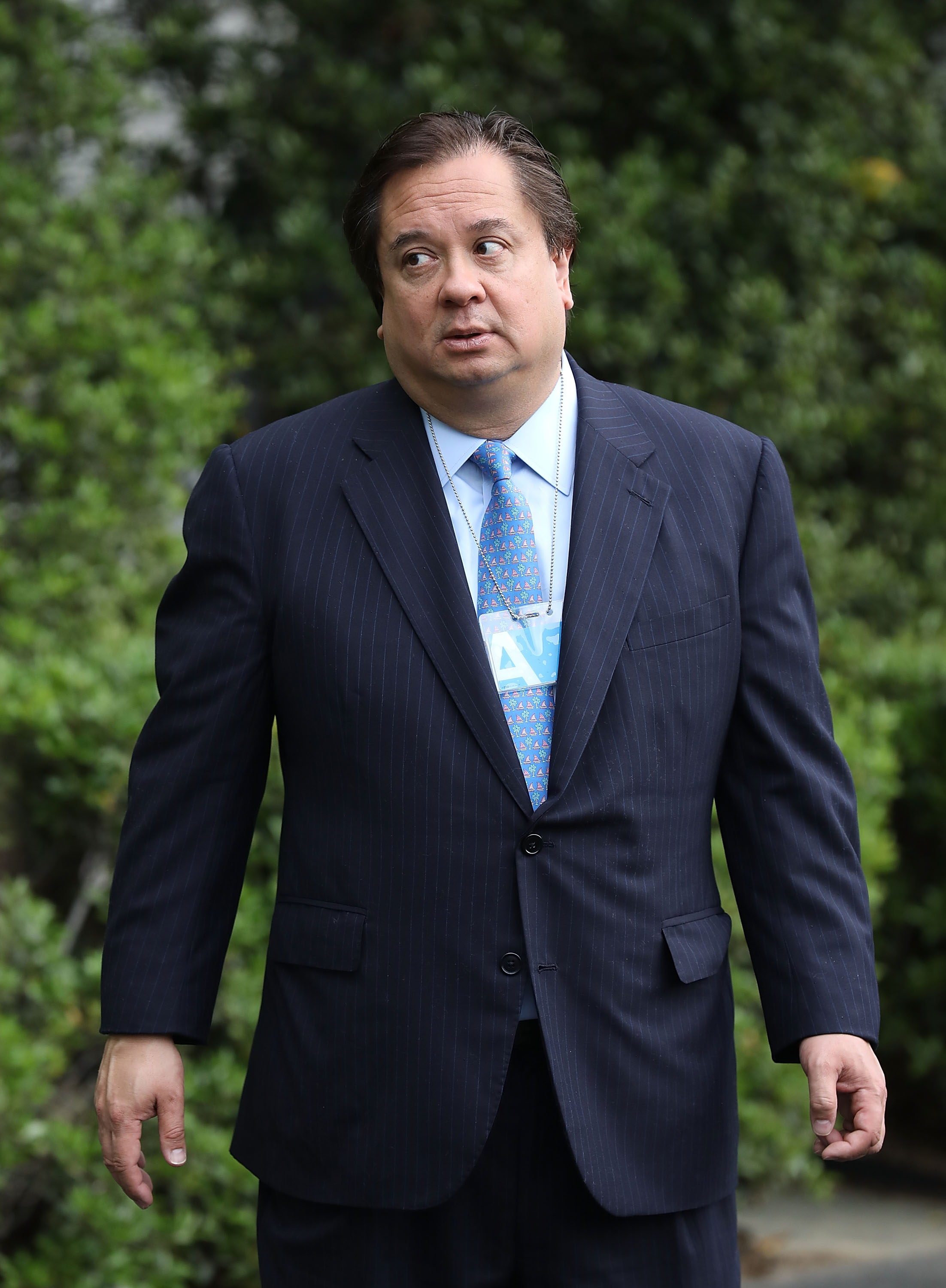George Conway, husband of White House adviser Kellyanne Conway, at the White House on April 17, 2017.