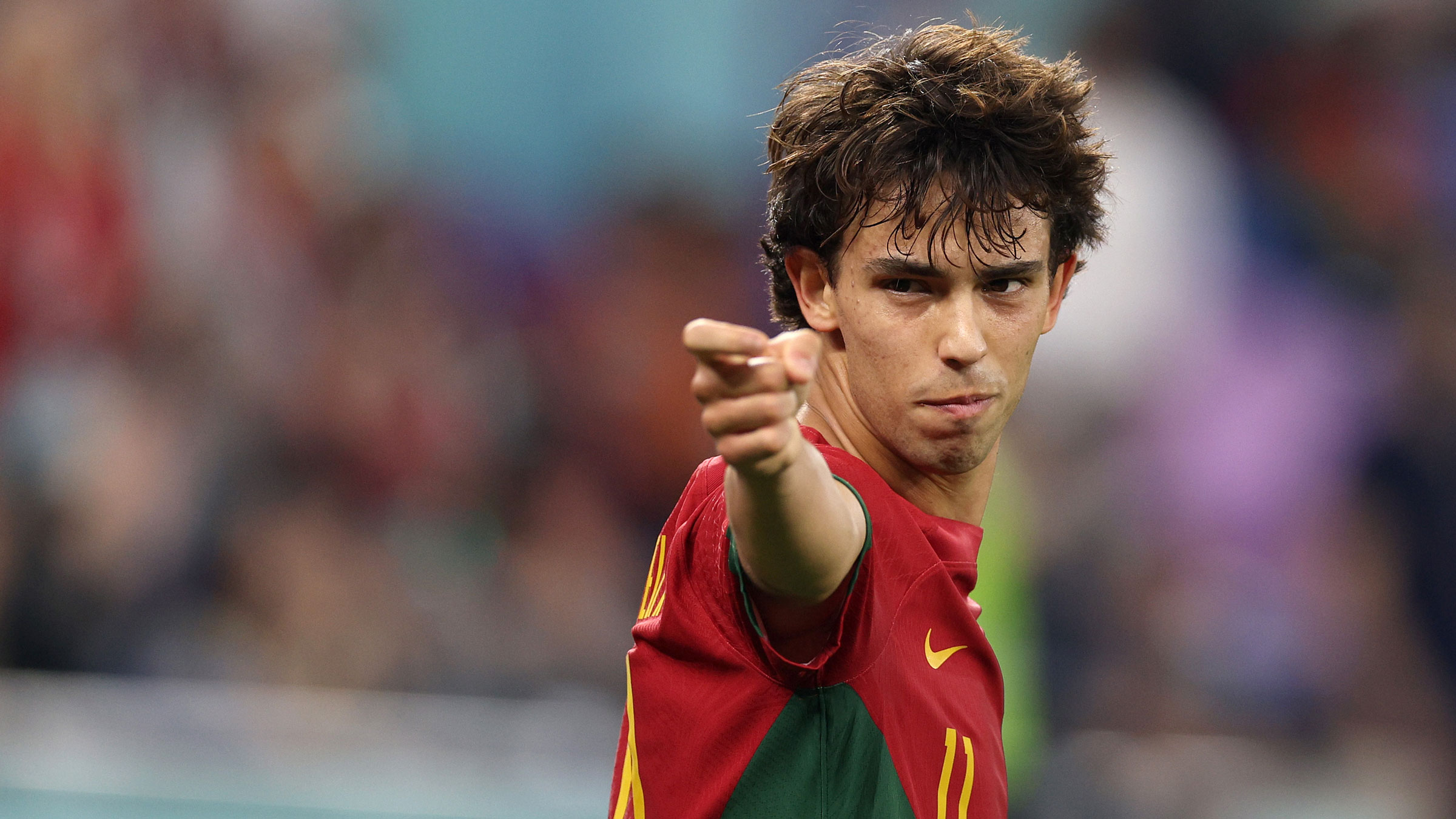 Portugal's forward Joao Felix runs with the ball during the EURO 2024  News Photo - Getty Images