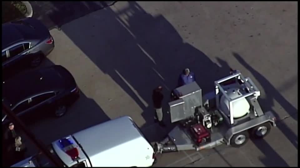 Bomb containment unit spotted at Delaware postal facility