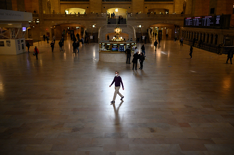 Grand Central station in Manhattan, New York on April 27, 2021.