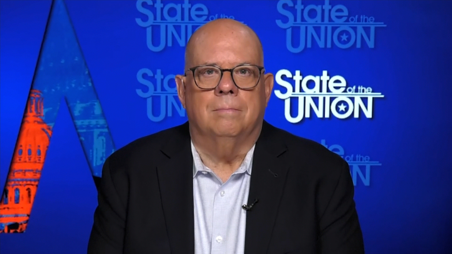 Former Maryland Gov. Larry Hogan speaks during an interview on CNN's "State of the Union" on January 14.
