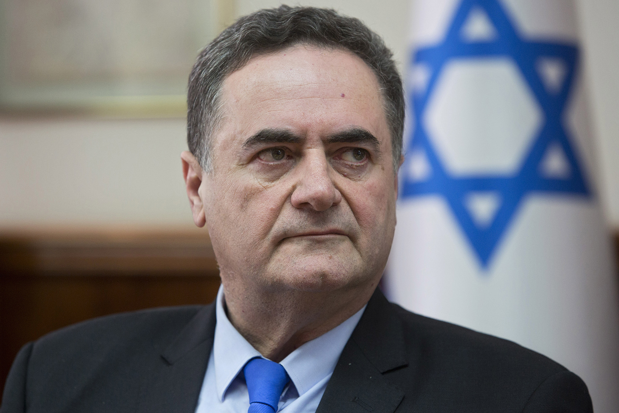 Israeli Minister Israel Katz attends the cabinet meeting at the Prime Minister's office in Jerusalem, Israel, on February 17, 2019. 