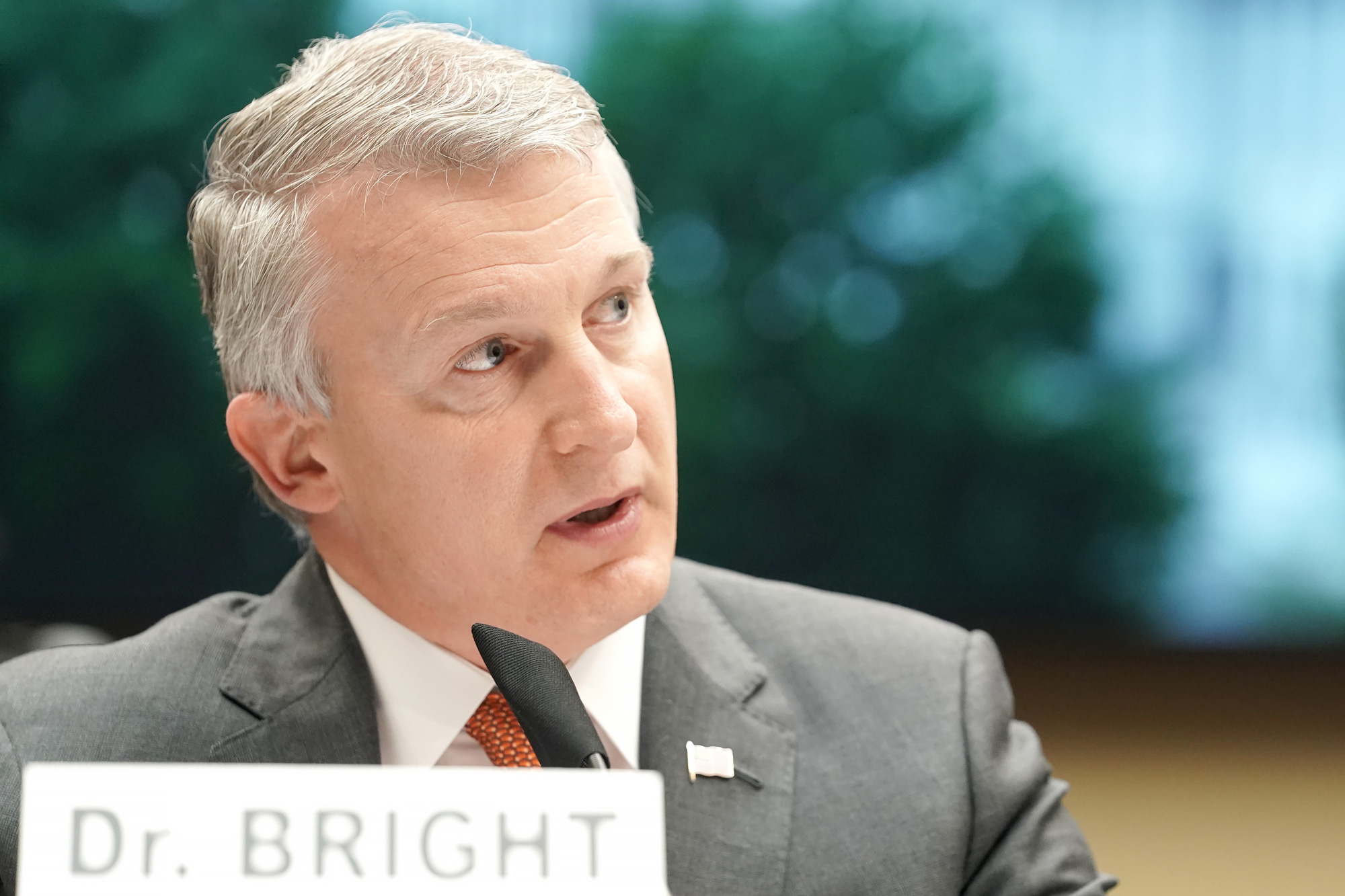 Dr. Richard Bright testifies during a House Energy and Commerce Subcommittee on Health hearing on May 14 in Washington, DC. 