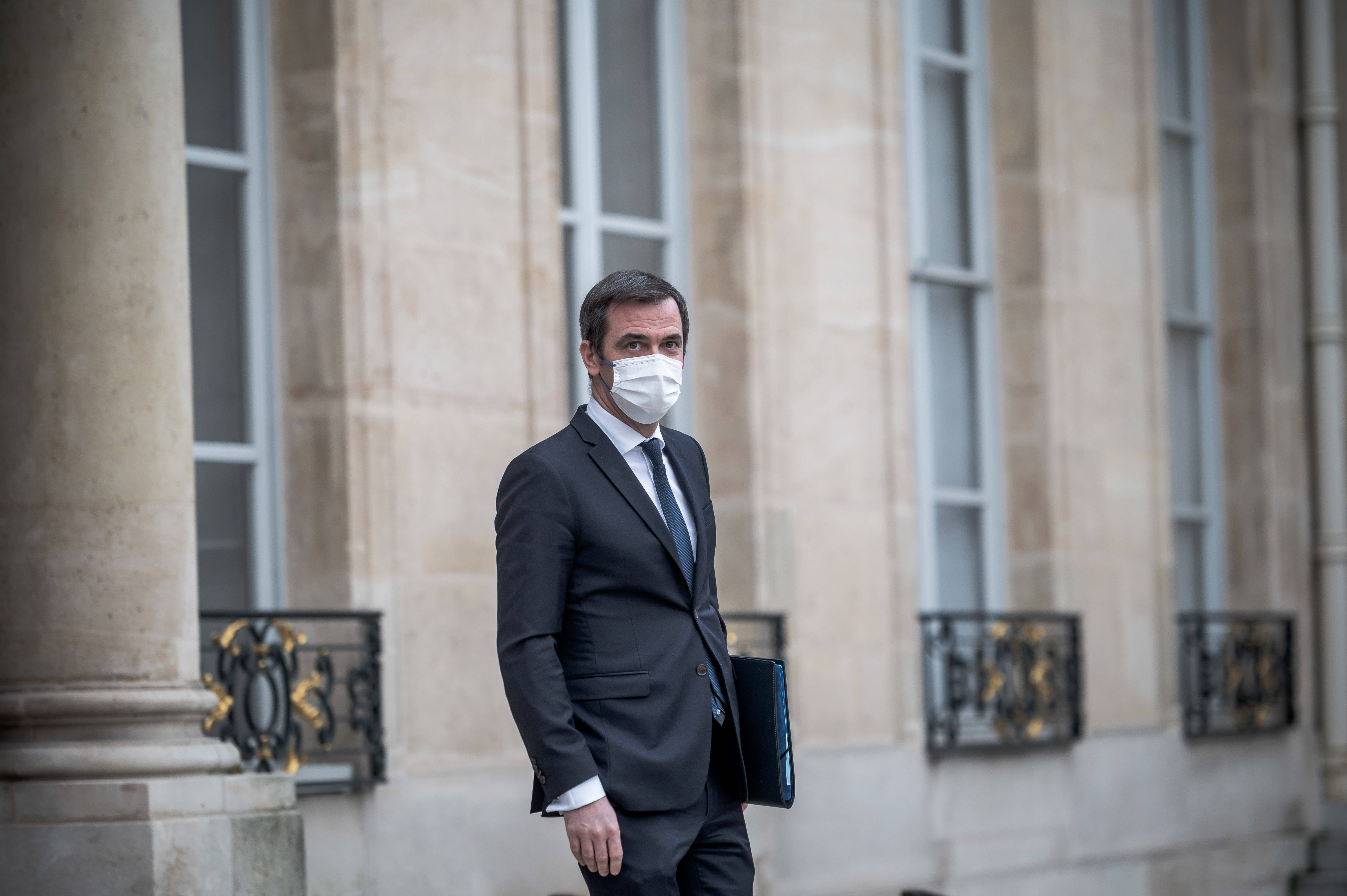 Olivier Véran following a cabinet meeting at the Elysee Palace in Paris, France on Wednesday.  