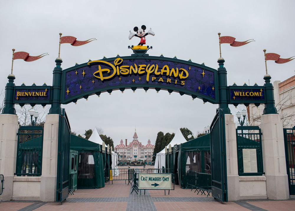 In this Monday, March 16 photo, Disneyland Paris