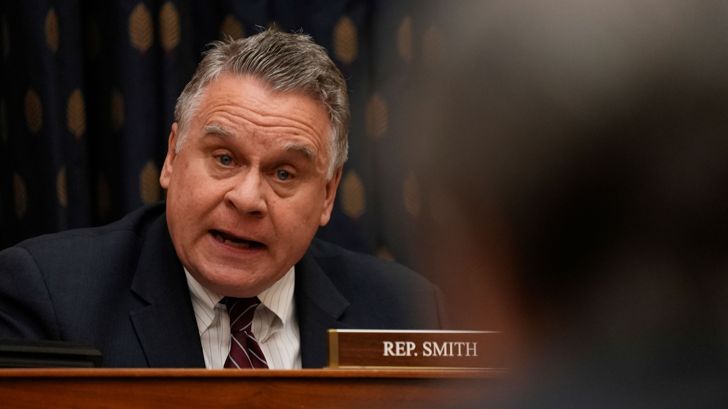 US Rep. Chris Smith speaks during a committee hearing last year in Washington.