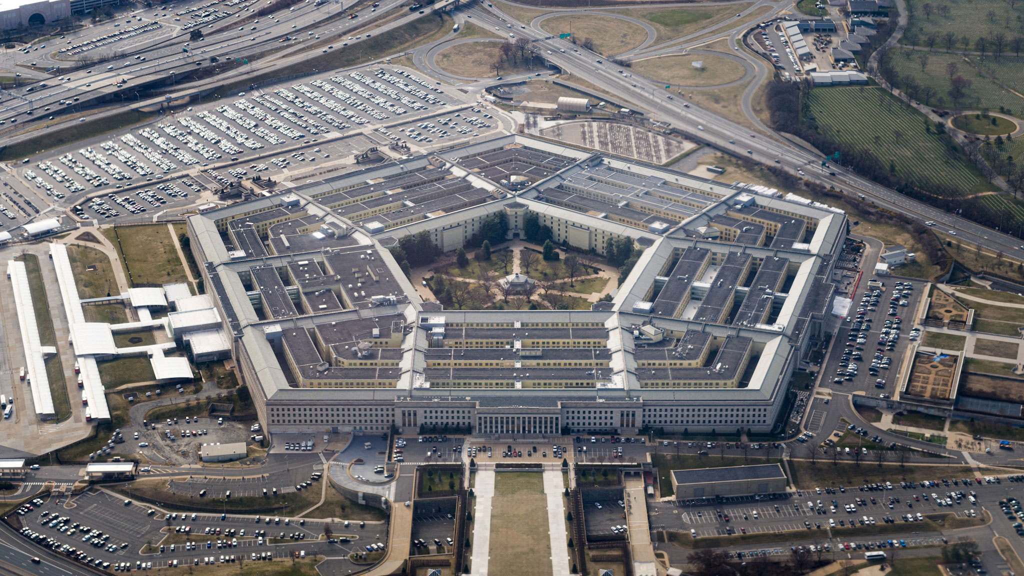 The Pentagon is seen from the air in this March 2022 file photo.