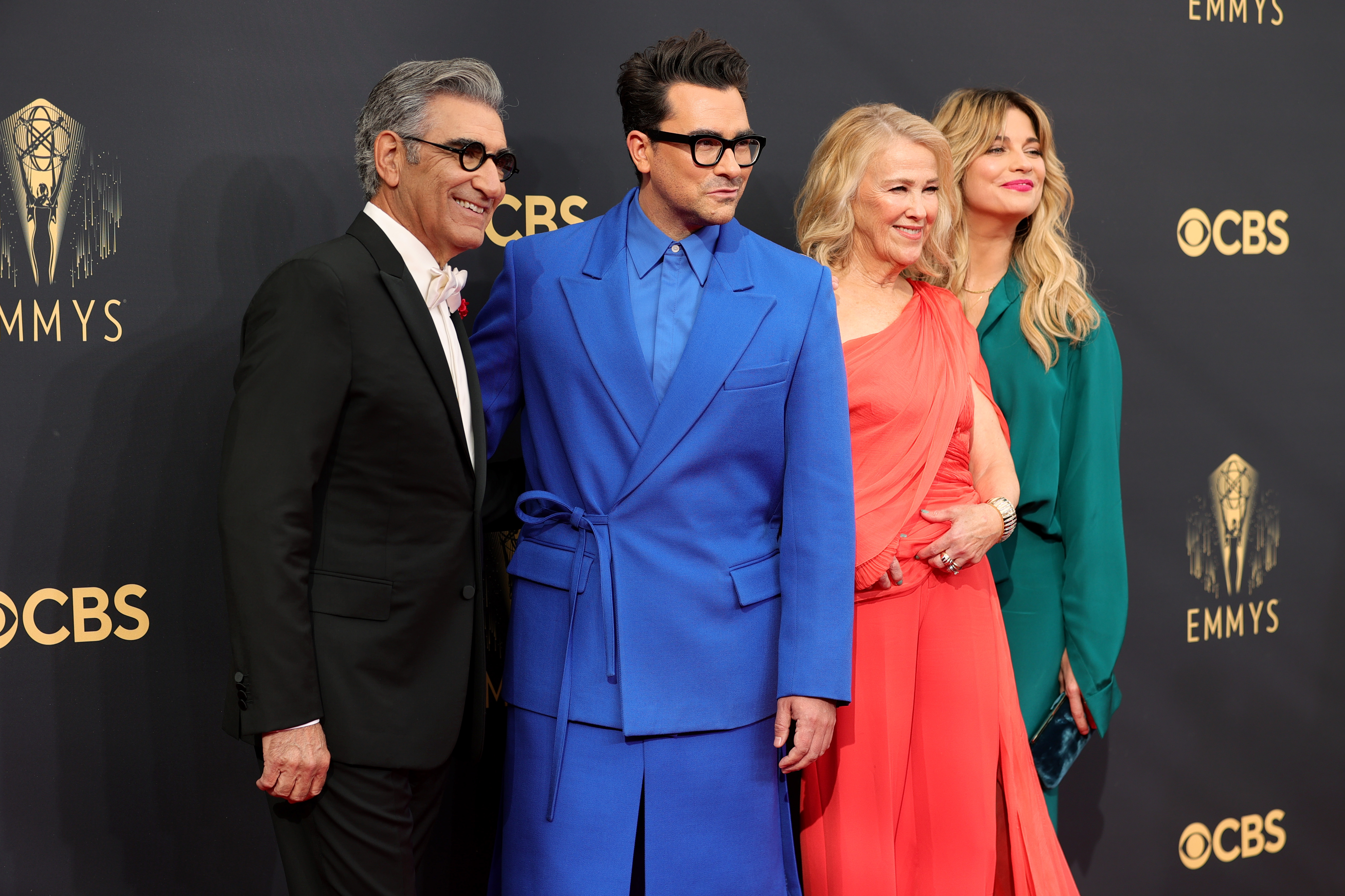 Eugene Levy, Dan Levy, Catherine O'Hara, and Annie Murphy of 